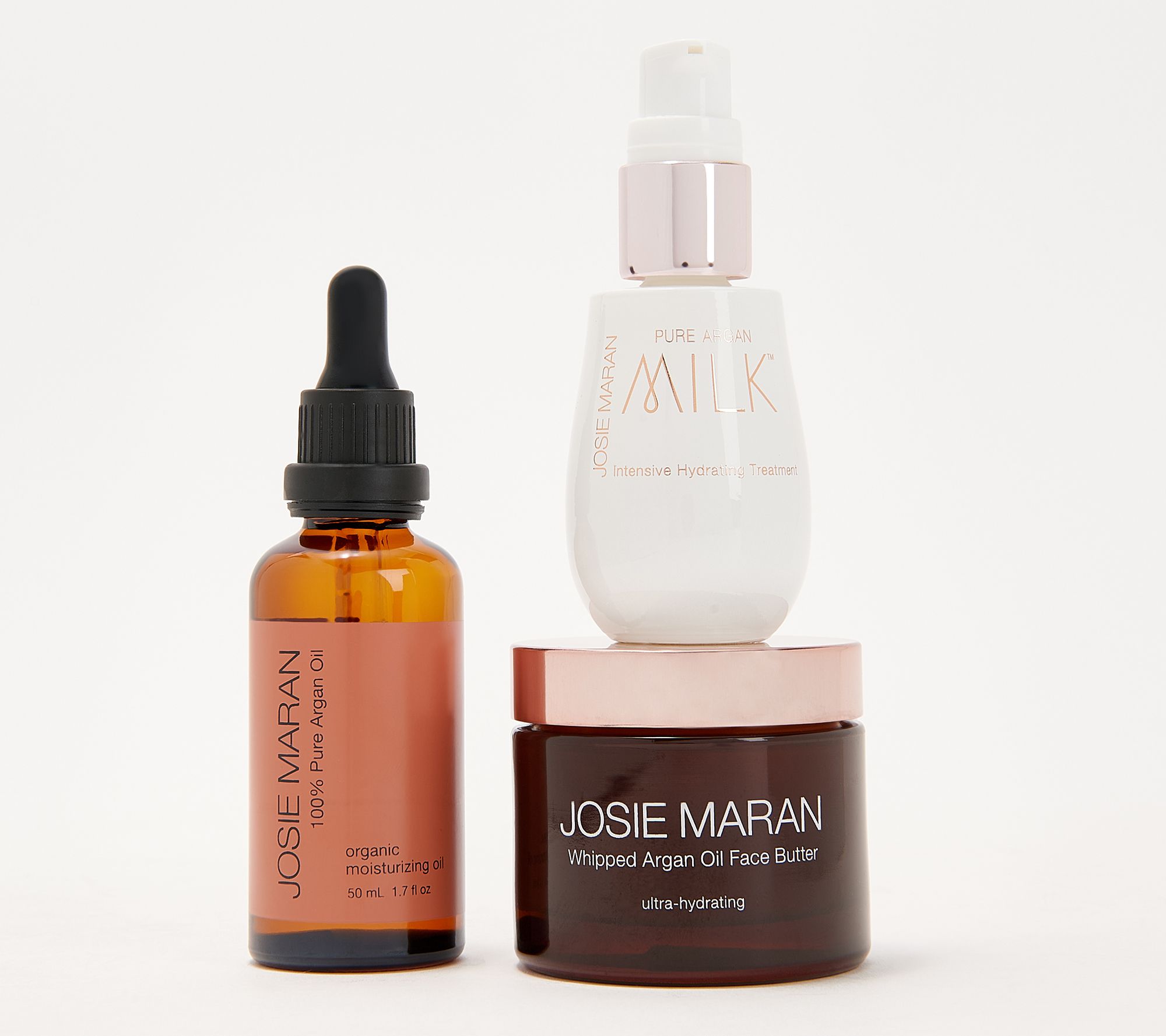 Josie Maran Argan Face Everyday Skin Ritual 3 Pc Set - QVC.com