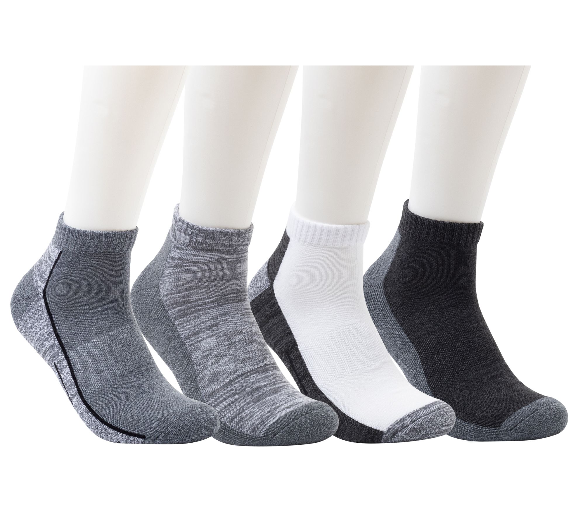 Dearfoams Men's Everyday Comfort Half-Cushion Low-Cut Sock - QVC.com