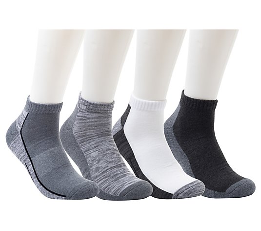 Dearfoams Men's Everyday Comfort Half-Cushion Low-Cut Sock