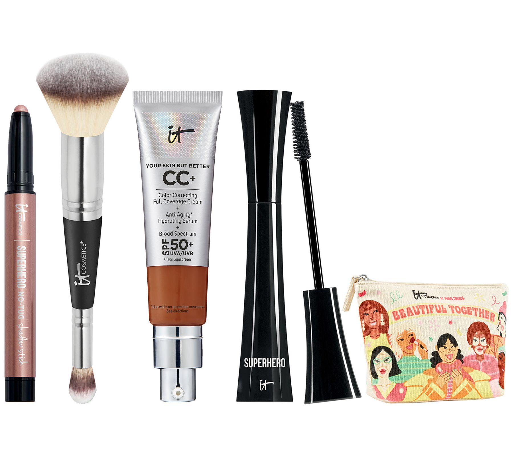 IT Cosmetics CC Cream SPF 50 & Superhero Eye 4-Pc Collection w