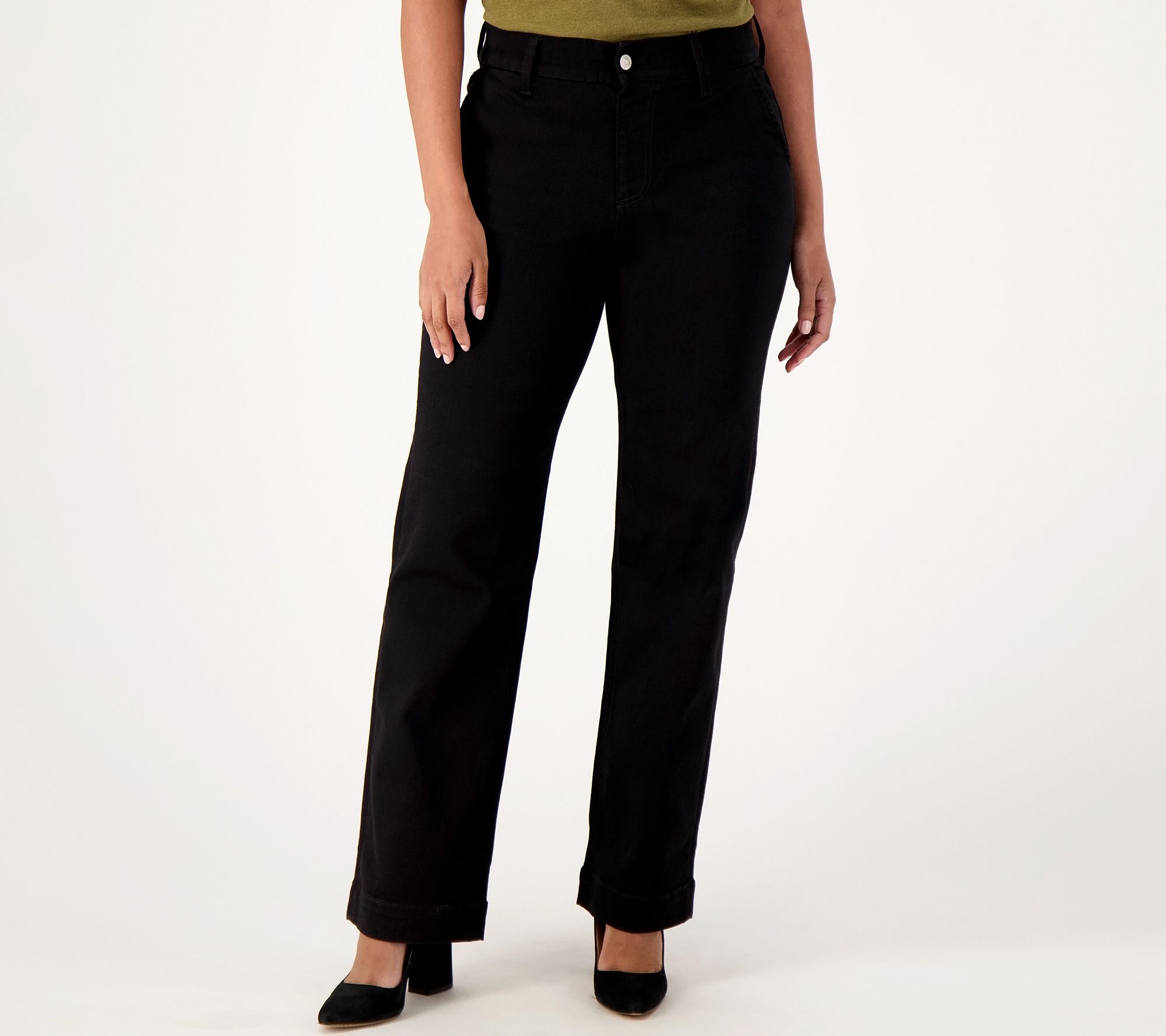 Denim & Co. Tall Easy Stretch Denim Straight Leg Trouser Jean