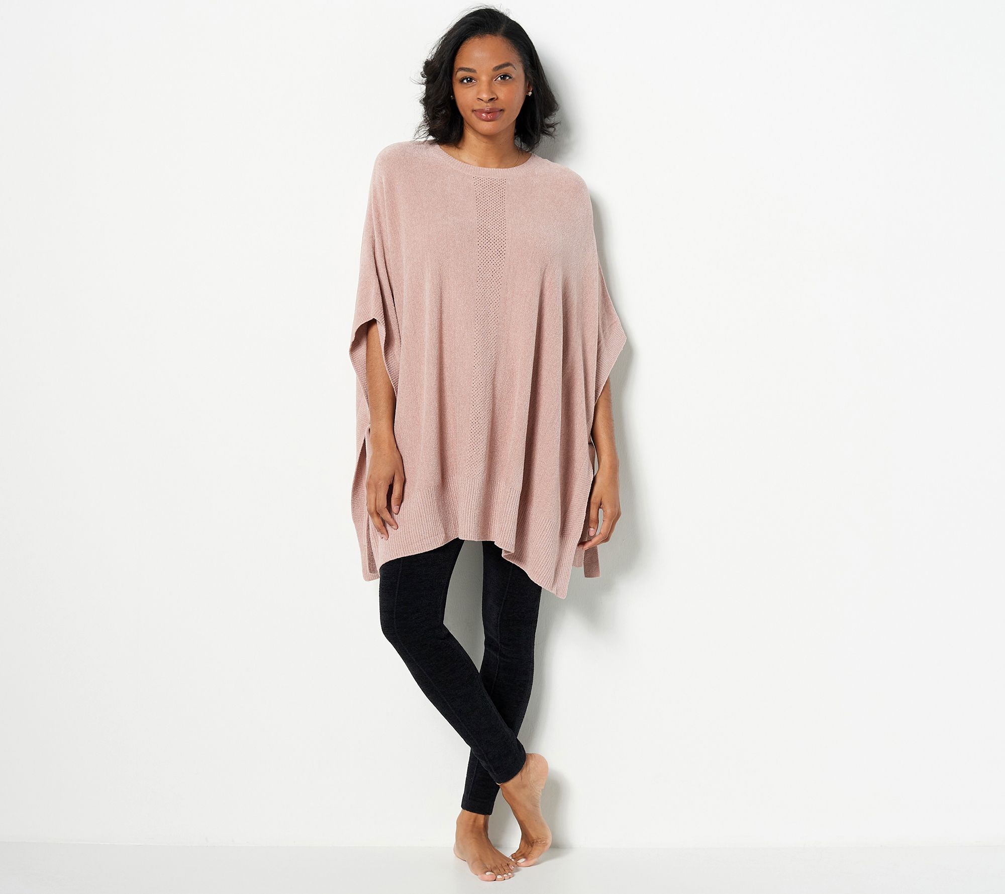 "As Is" Barefoot Dreams CozyChic Ultra Lite Hi Low Poncho