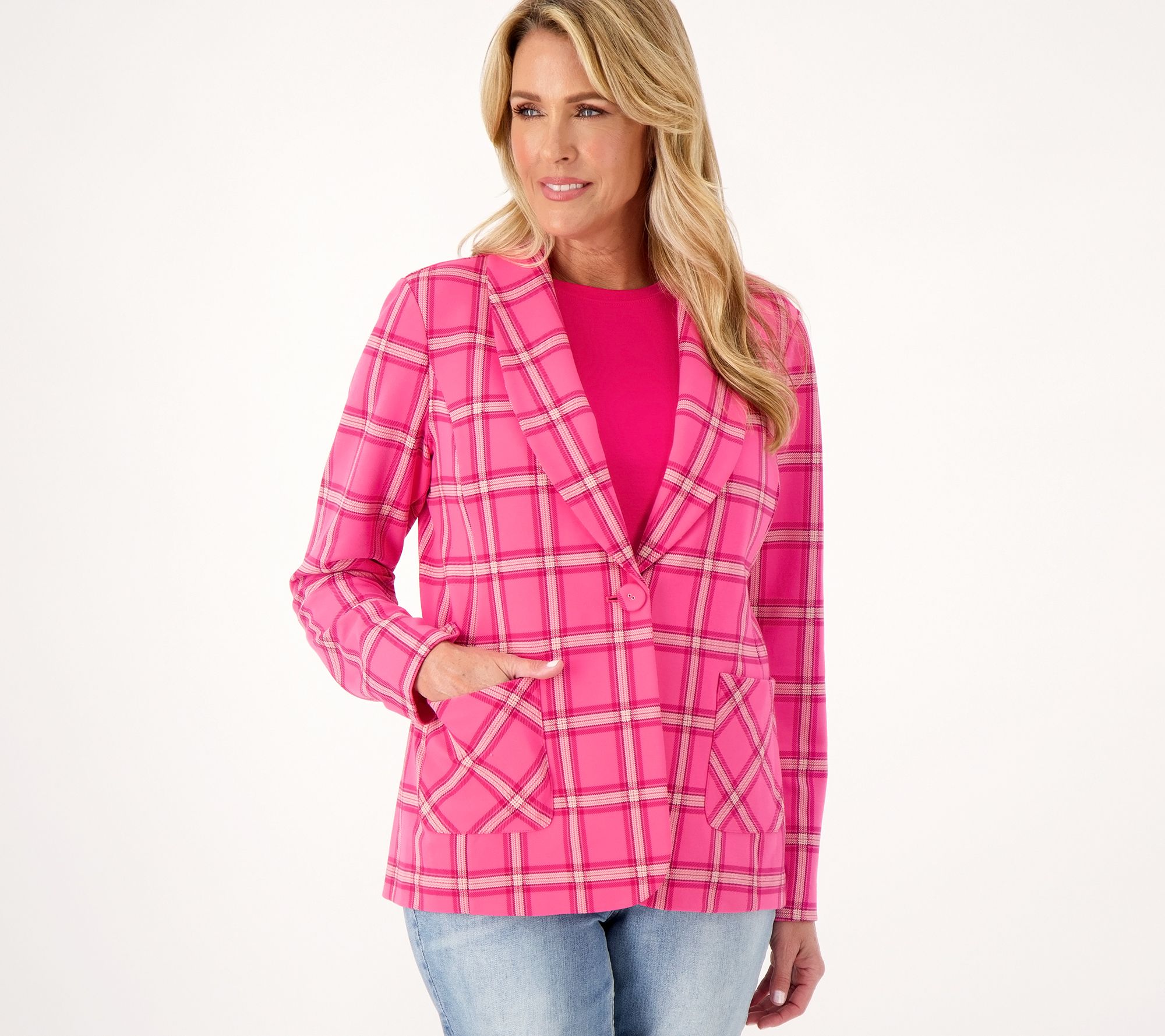 Burberry London Quilted Barn Jacket With Plaid Auction