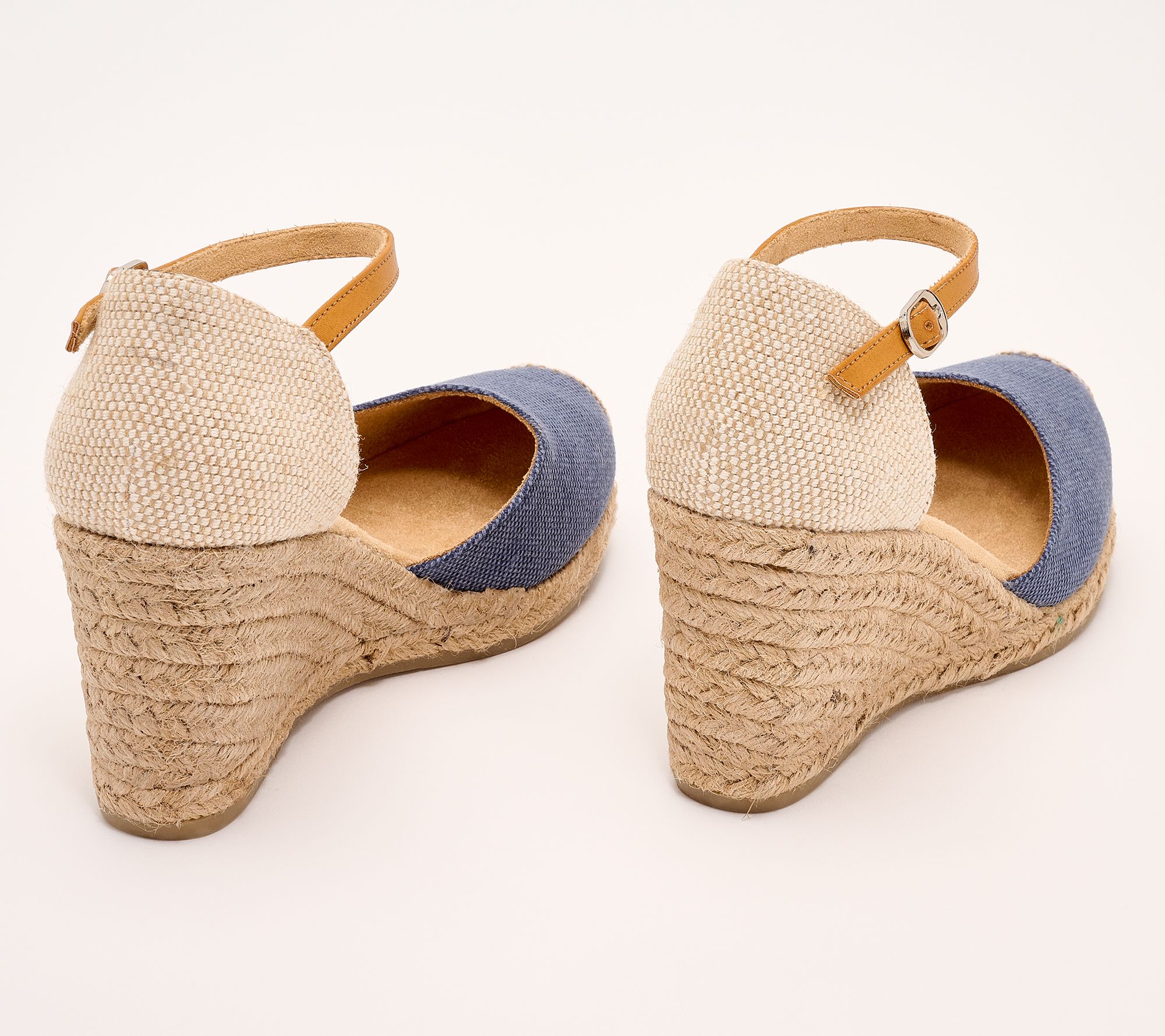 White Mountain Espadrille Wedges - Mamba - QVC.com