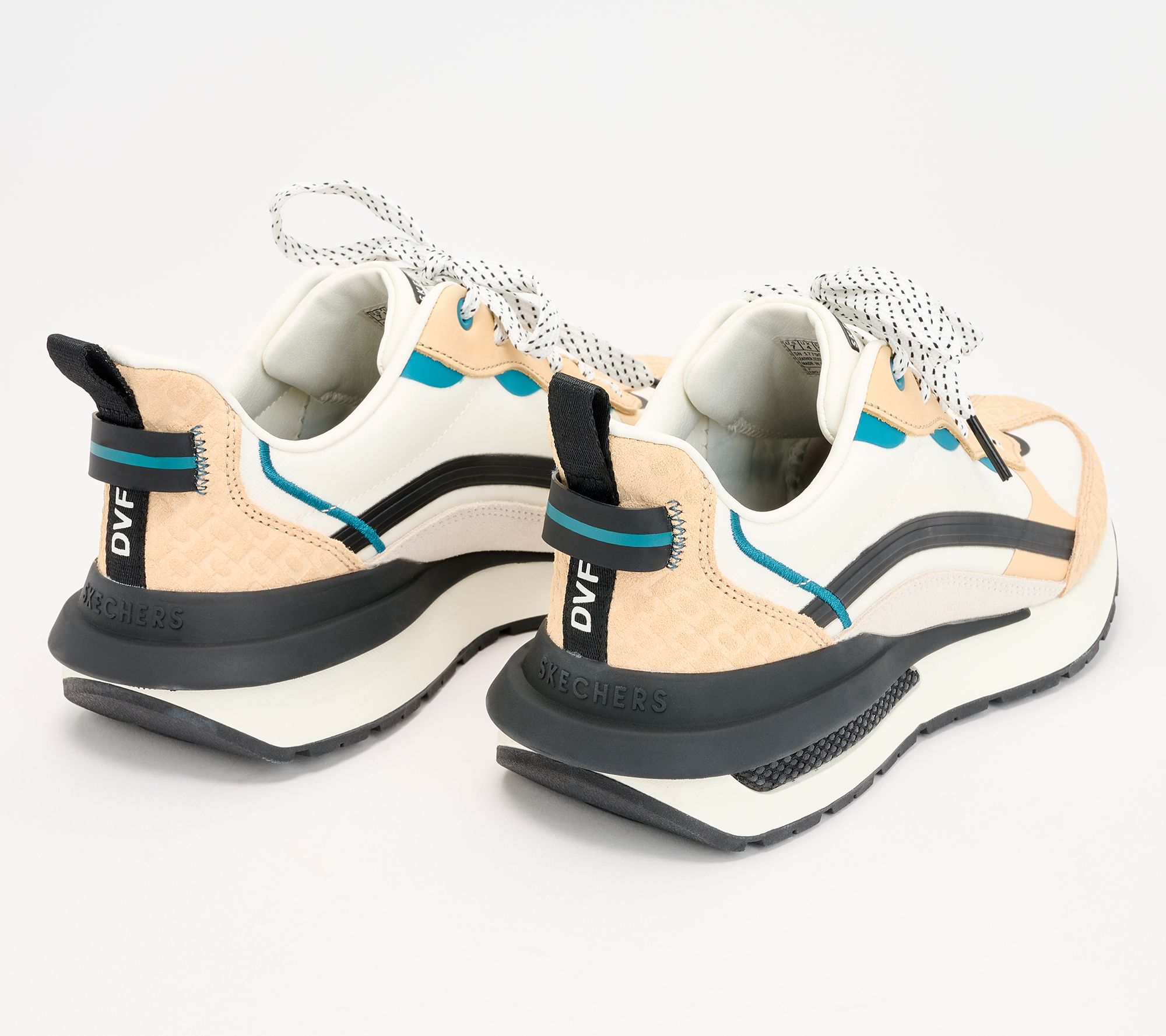 DVF x Skechers Suede Lace-Up Sneakers - Halos 