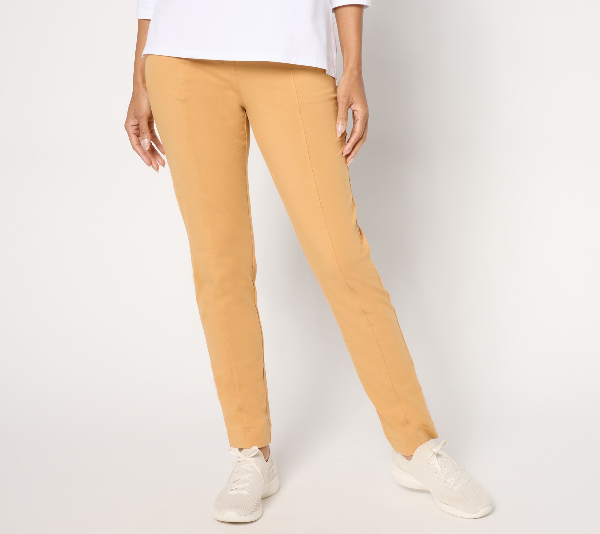 Denim & Co. Duo Stretch Regular Any Day Slim Straight Pant