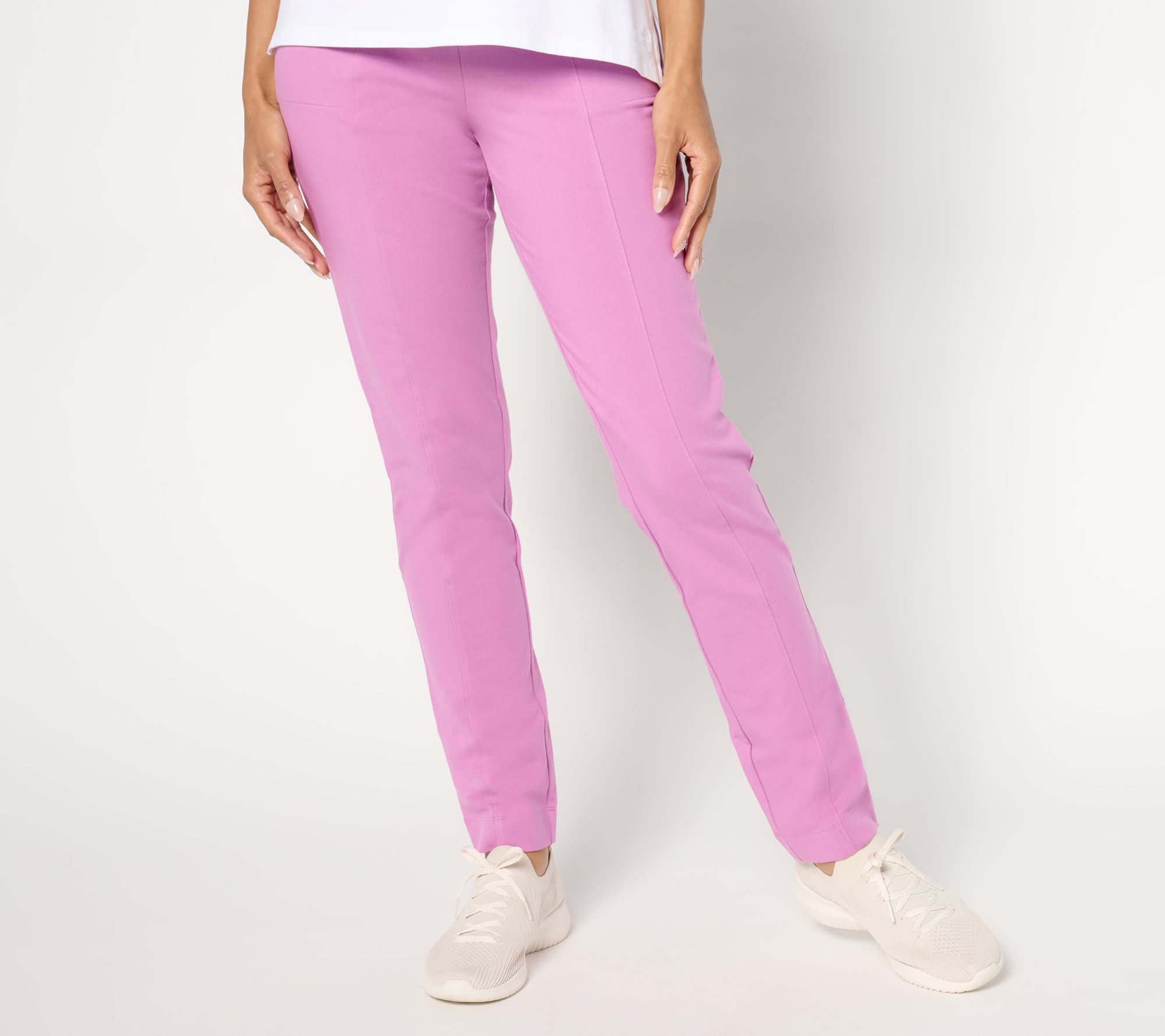 Denim & Co. Duo Stretch Regular Any Day Slim Straight Pant