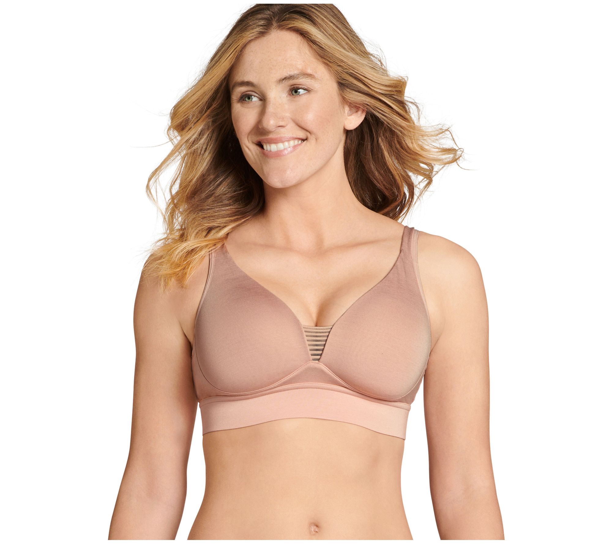 Jockey Forever Fit Soft Touch Lace Molded Cup Bra 