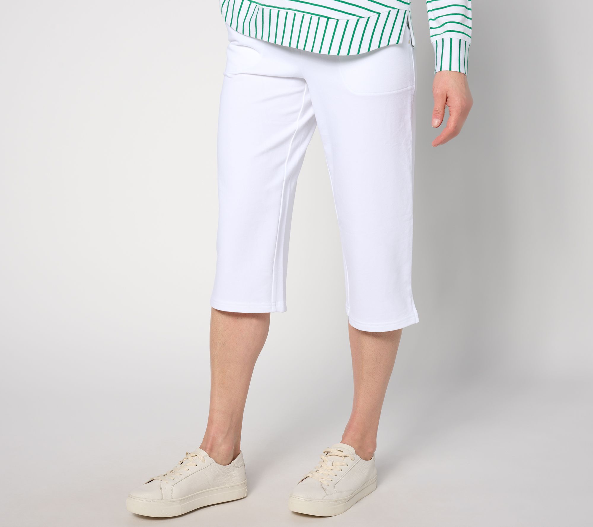 Women With Control Tall Knit Pull On Capri Pant