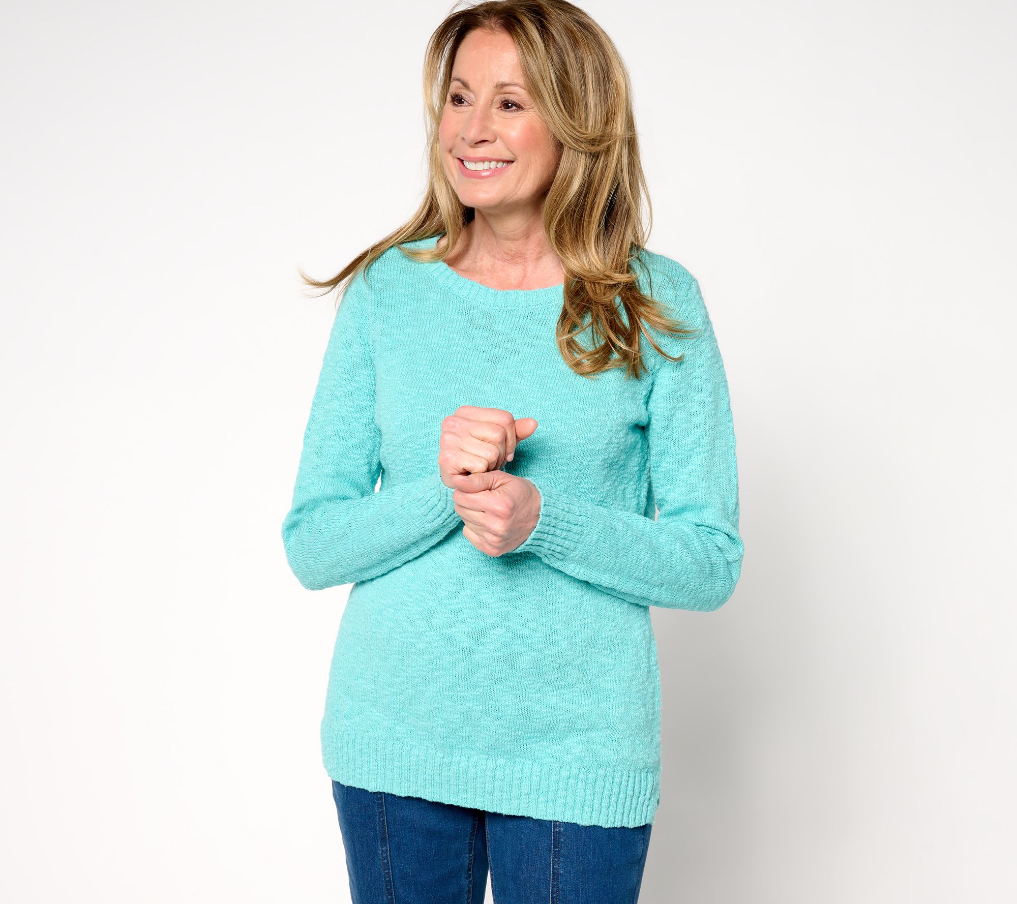 Belle Beach by Kim Gravel Crewneck Beach Sweater