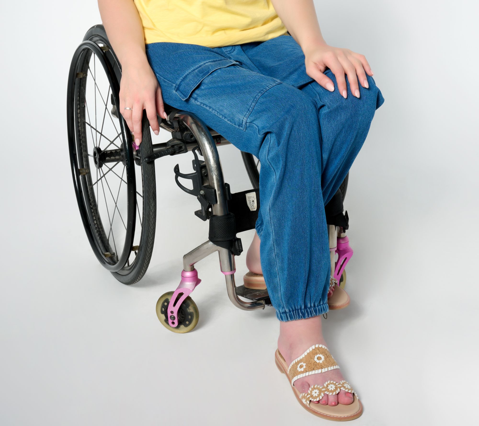 Denim & Co. Adaptive Comfy Air Cargo Jogger Wheelchair Fit