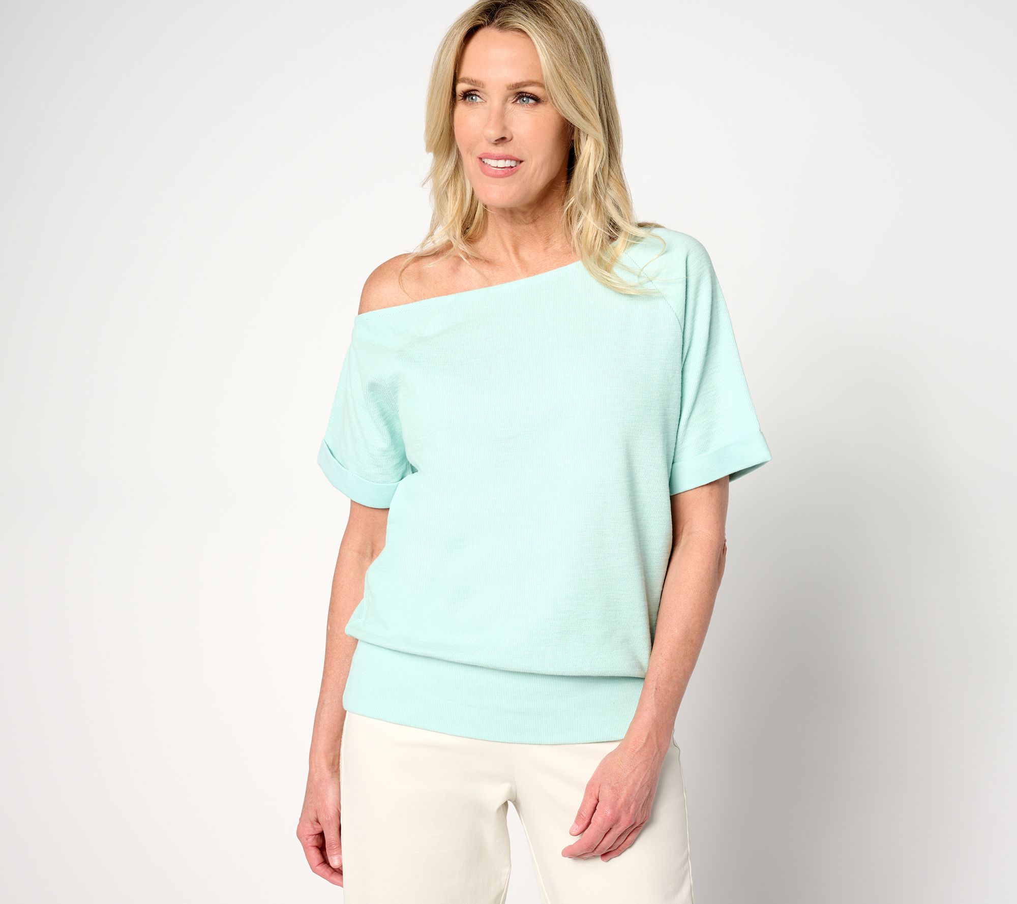 BEAUTIFUL by Lawrence Zarian Off-Shoulder Pullover