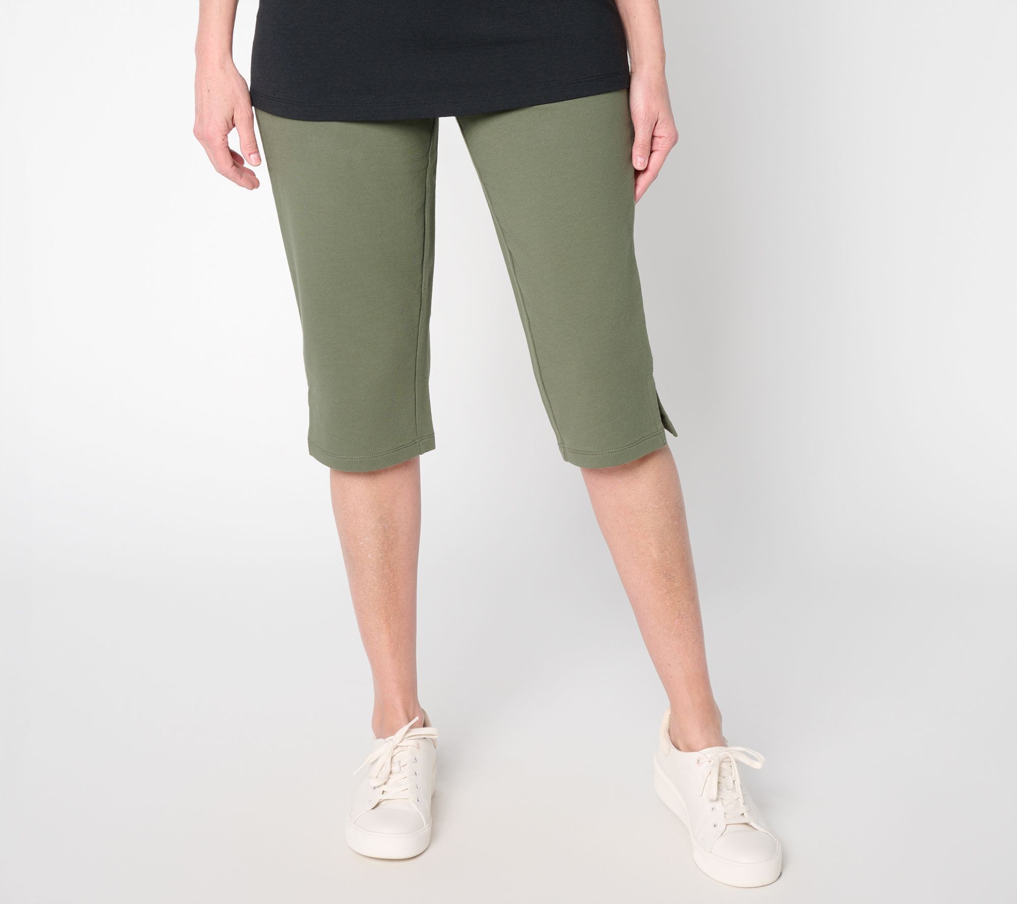 Denim & Co. Beach Petite French Terry Skimmer