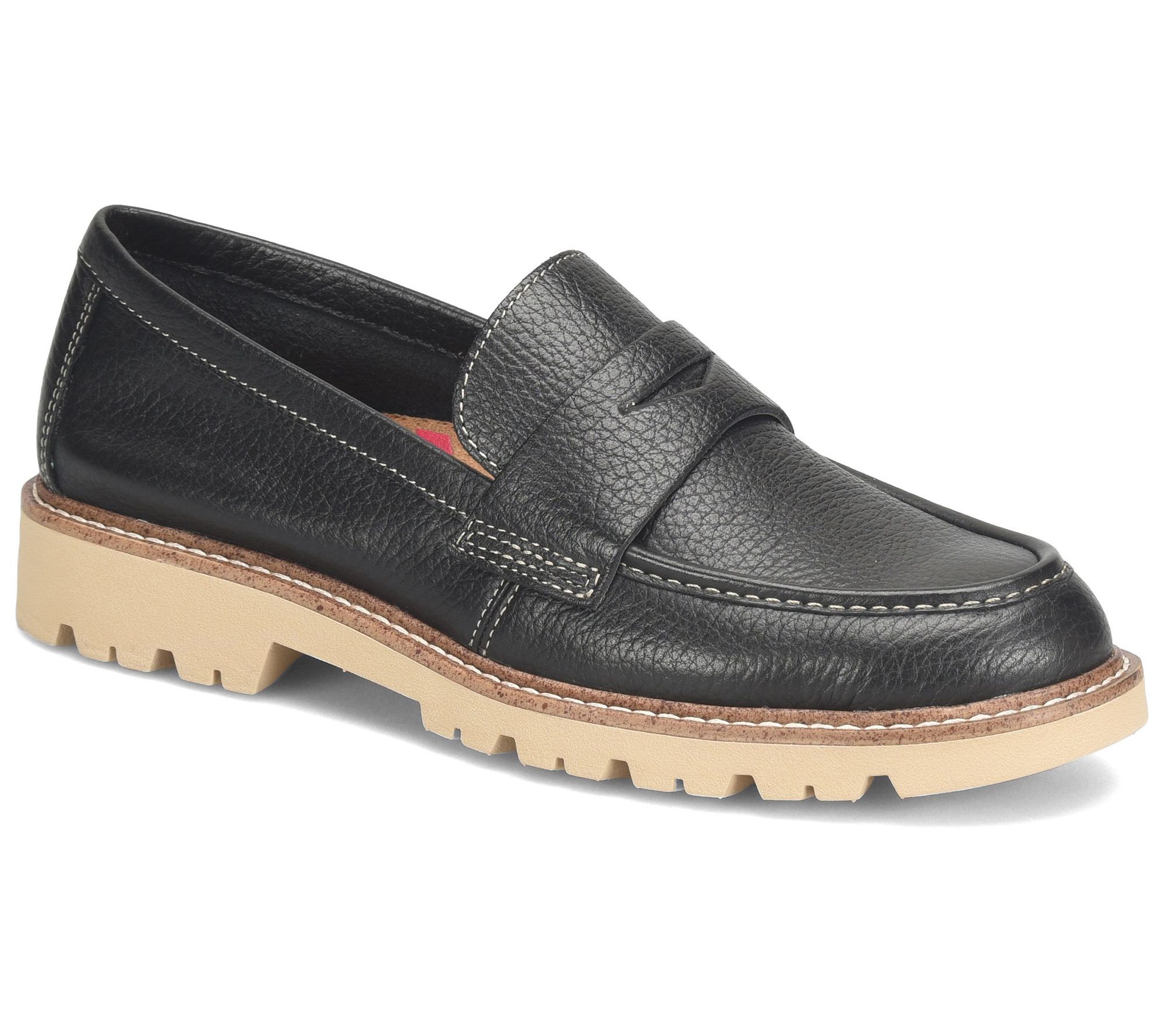 Comfortiva Lug Sole Leather Loafer - Lakota