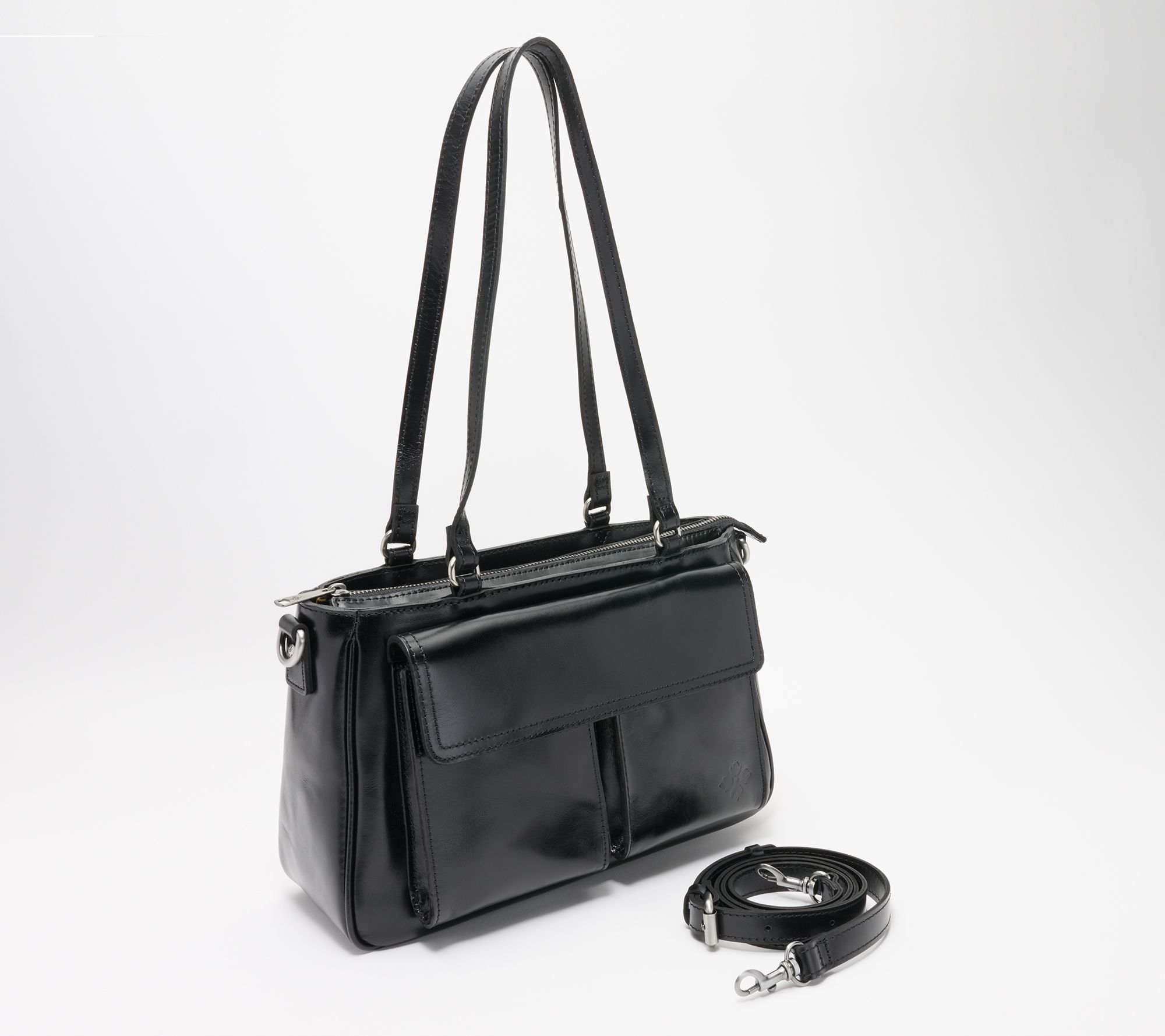 "As Is" Patricia Nash Leather Rosetti Satchel Crossbody