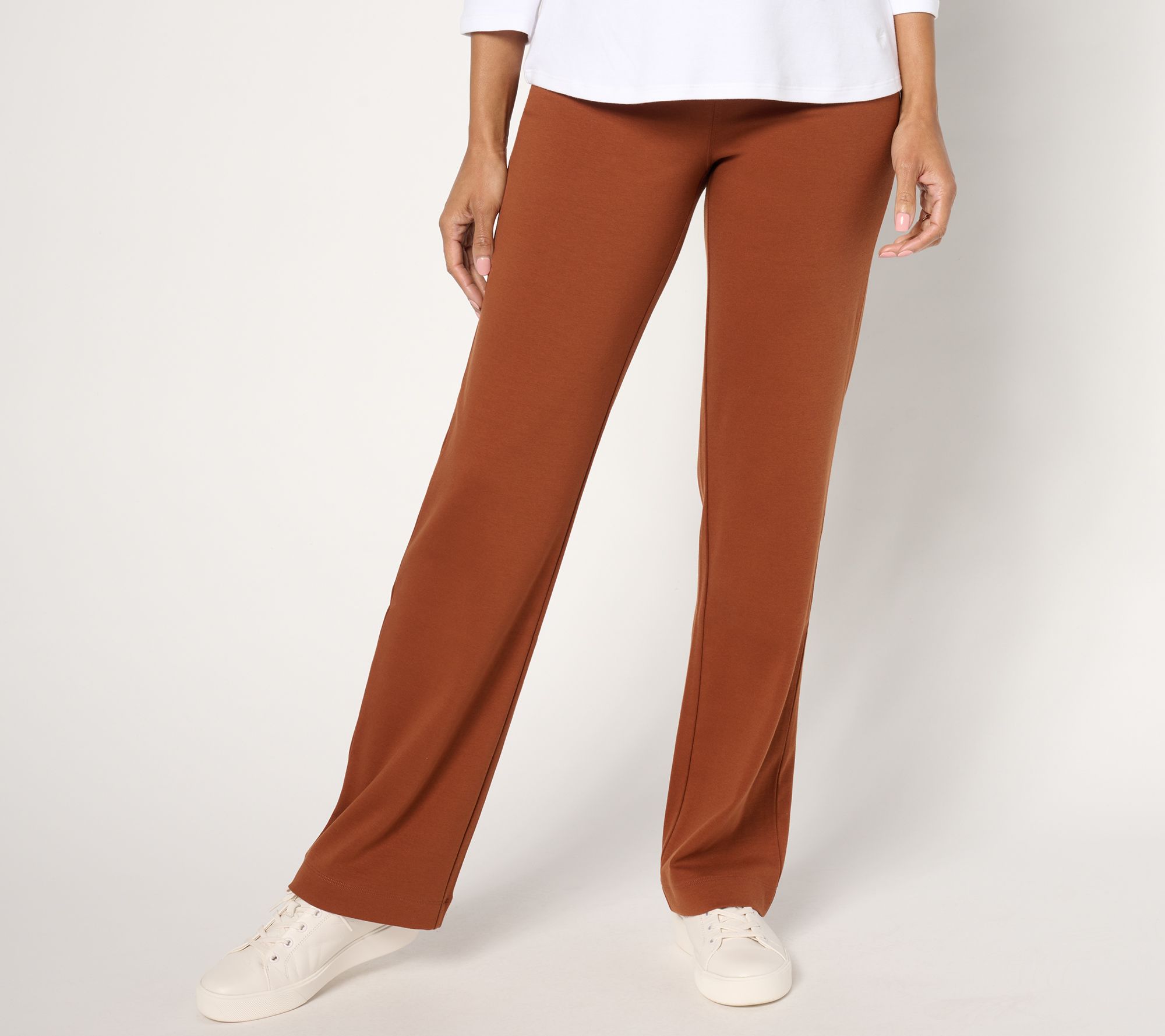 "As Is" Isaac Mizrahi Live! Tall Essentials Pima Flex Straight