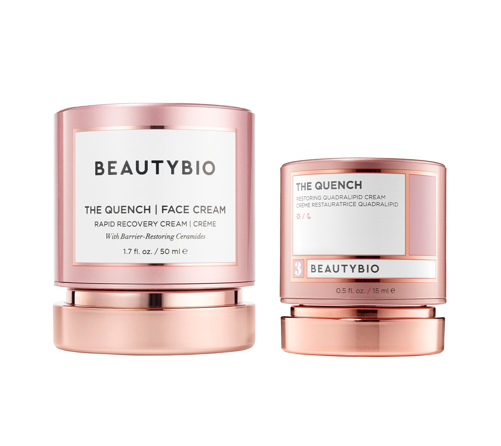 BeautyBio Quench Face Cream Home & Away Set