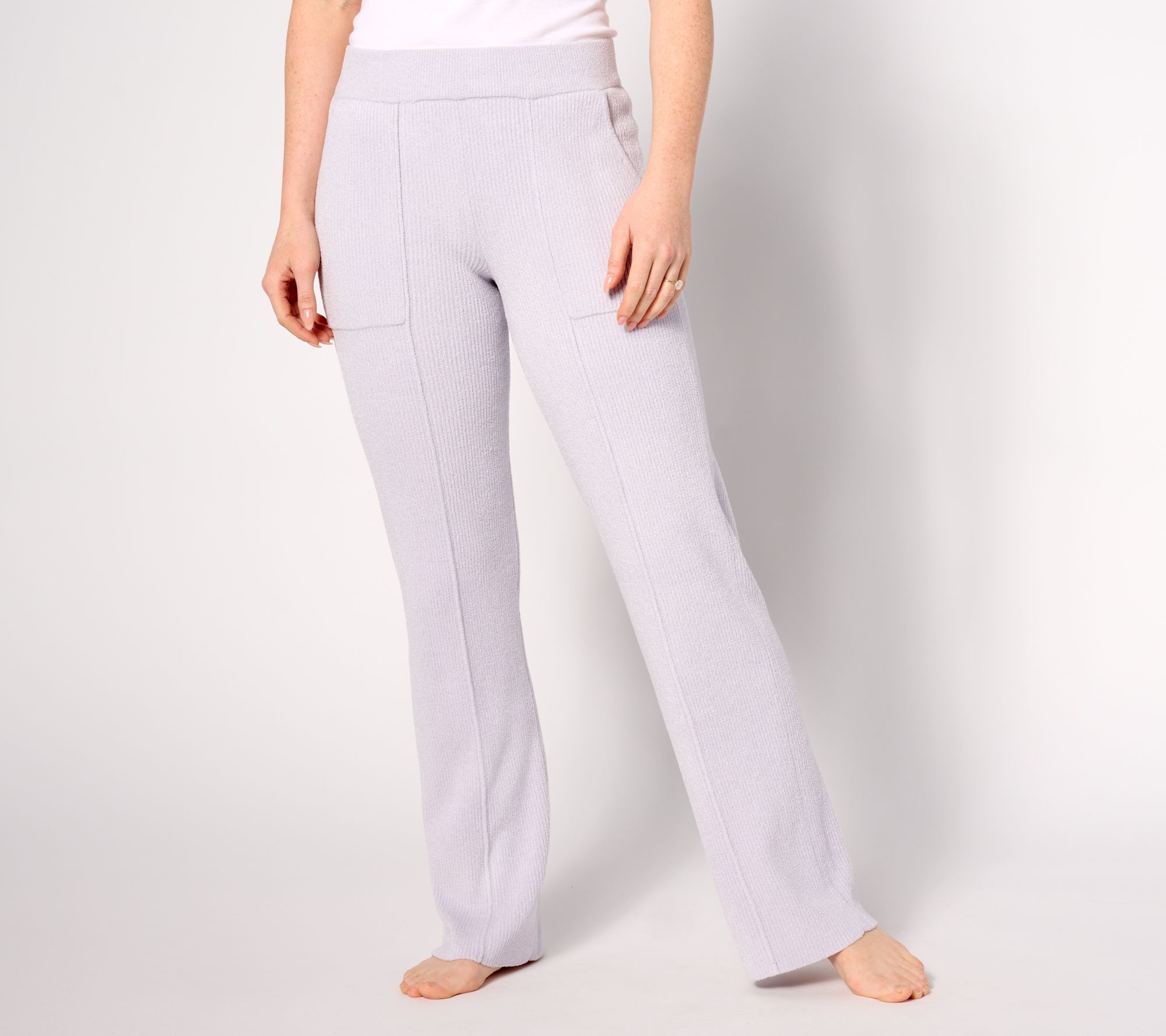 "As Is" Barefoot Dreams Reg CozyChic Lite Ribbed Pintuck Pants