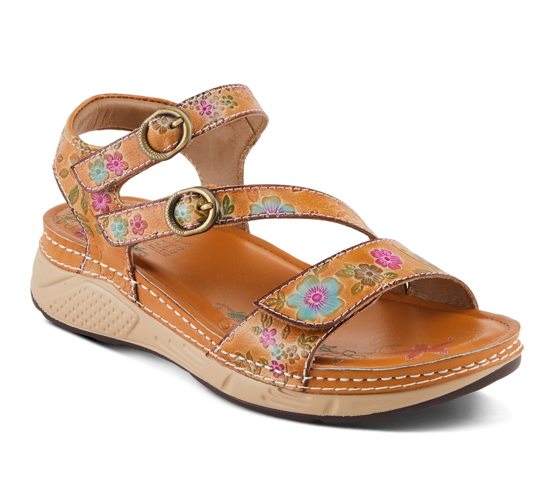 L'Artiste by Spring Step Leather Strappy Sandals - Anneka