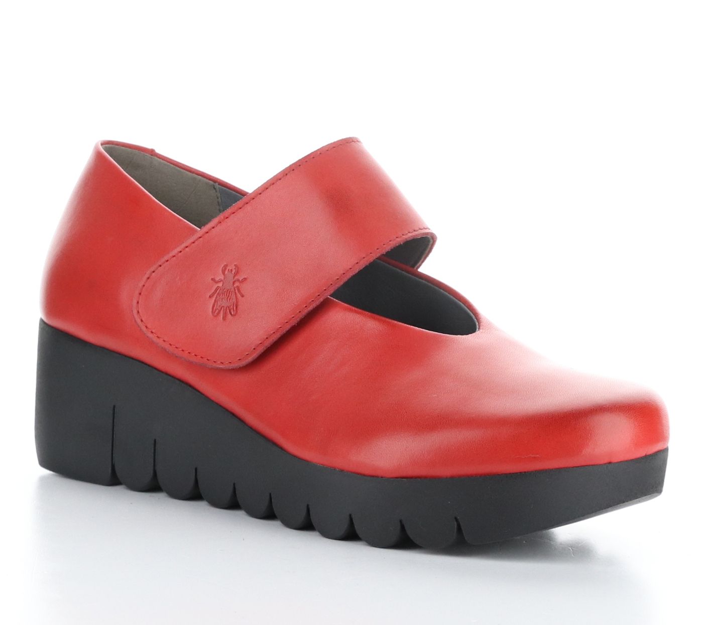 Fly London Leather Wedge Mary Jane- Vari