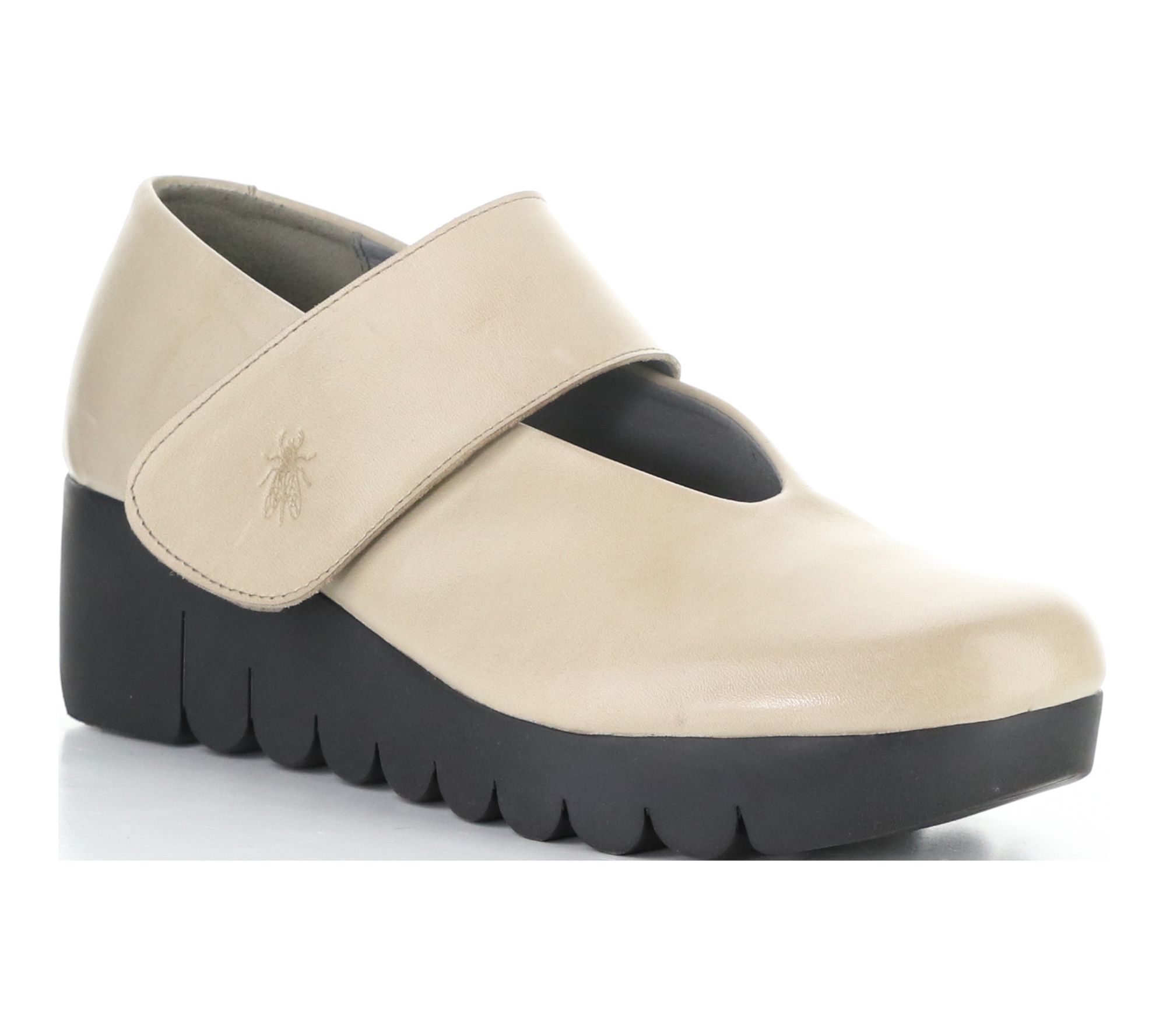 Fly London Leather Wedge Mary Jane- Vari