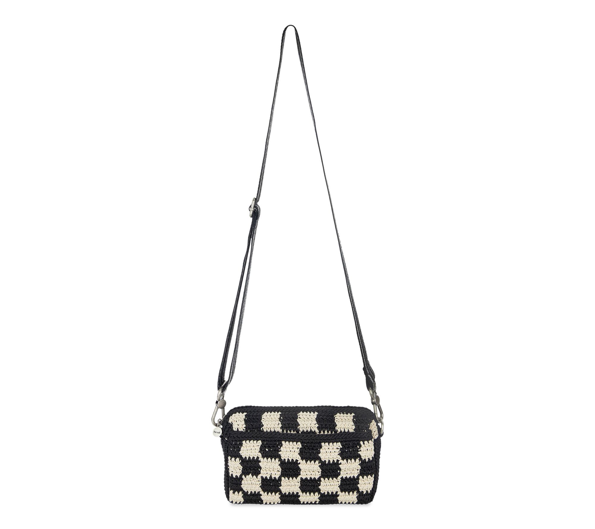 The Sak Cora Crochet Large Phone Crossbody with Guitar Strap