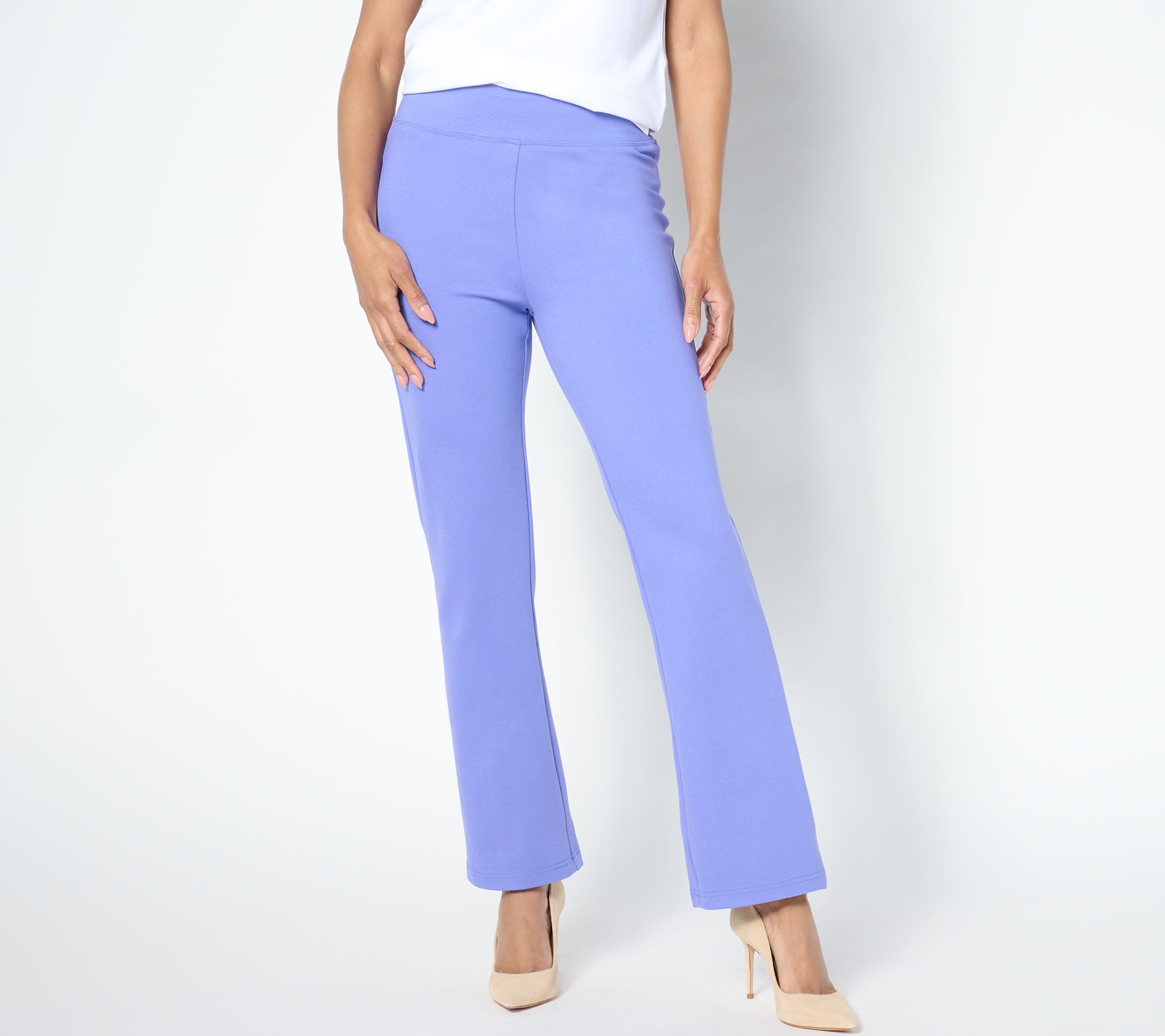 "As Is" nicole by Nicole Miller Regular Stretch Ponte Pull On Pants