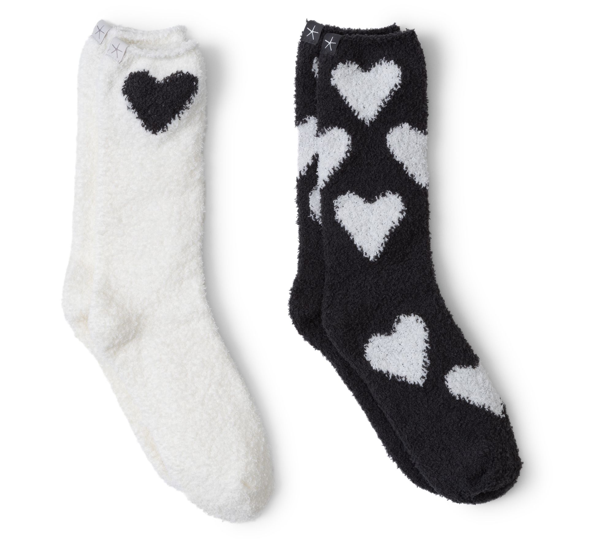 Barefoot Dreams CozyChic Heart Print Sock Set
