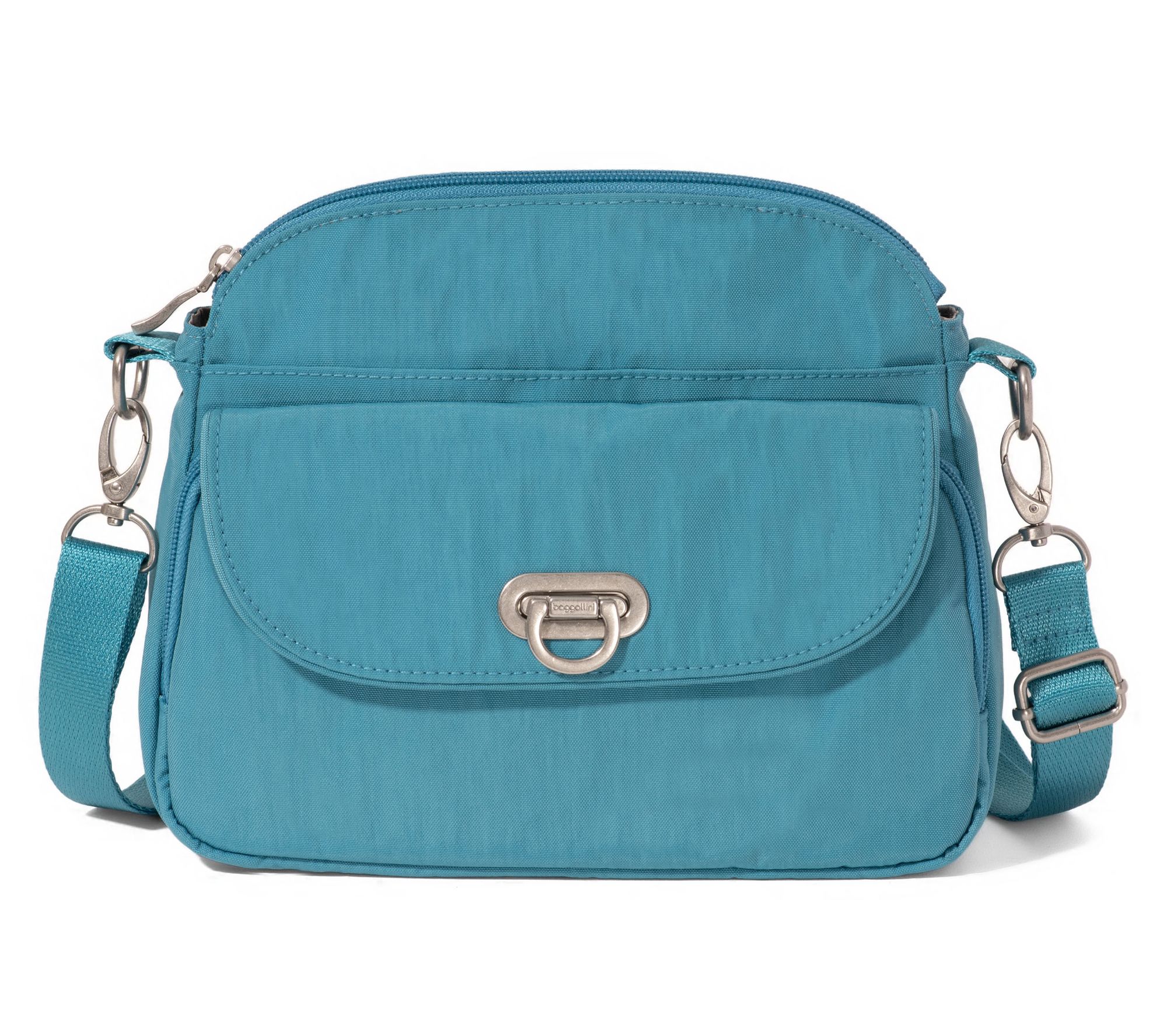 Baggallini Coastal Flip Lock Crossbody w/ Built-In RFID Wallet