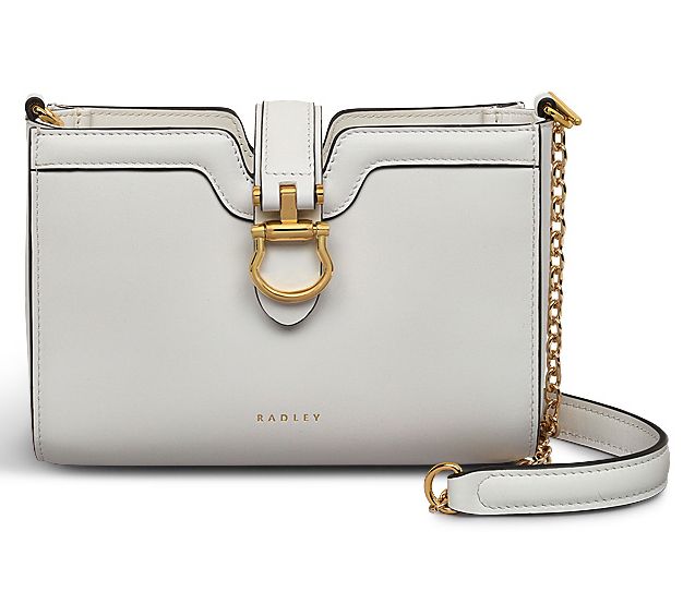 RADLEY Kentucky Derby Small Zip Top Leather Crossbody