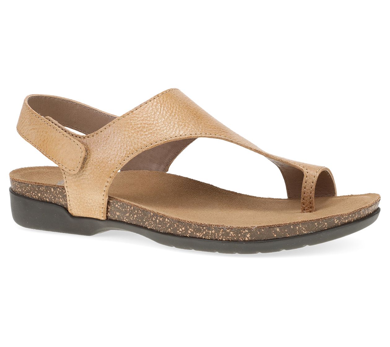 Dansko Reece Honey Distressed Leather Sandal