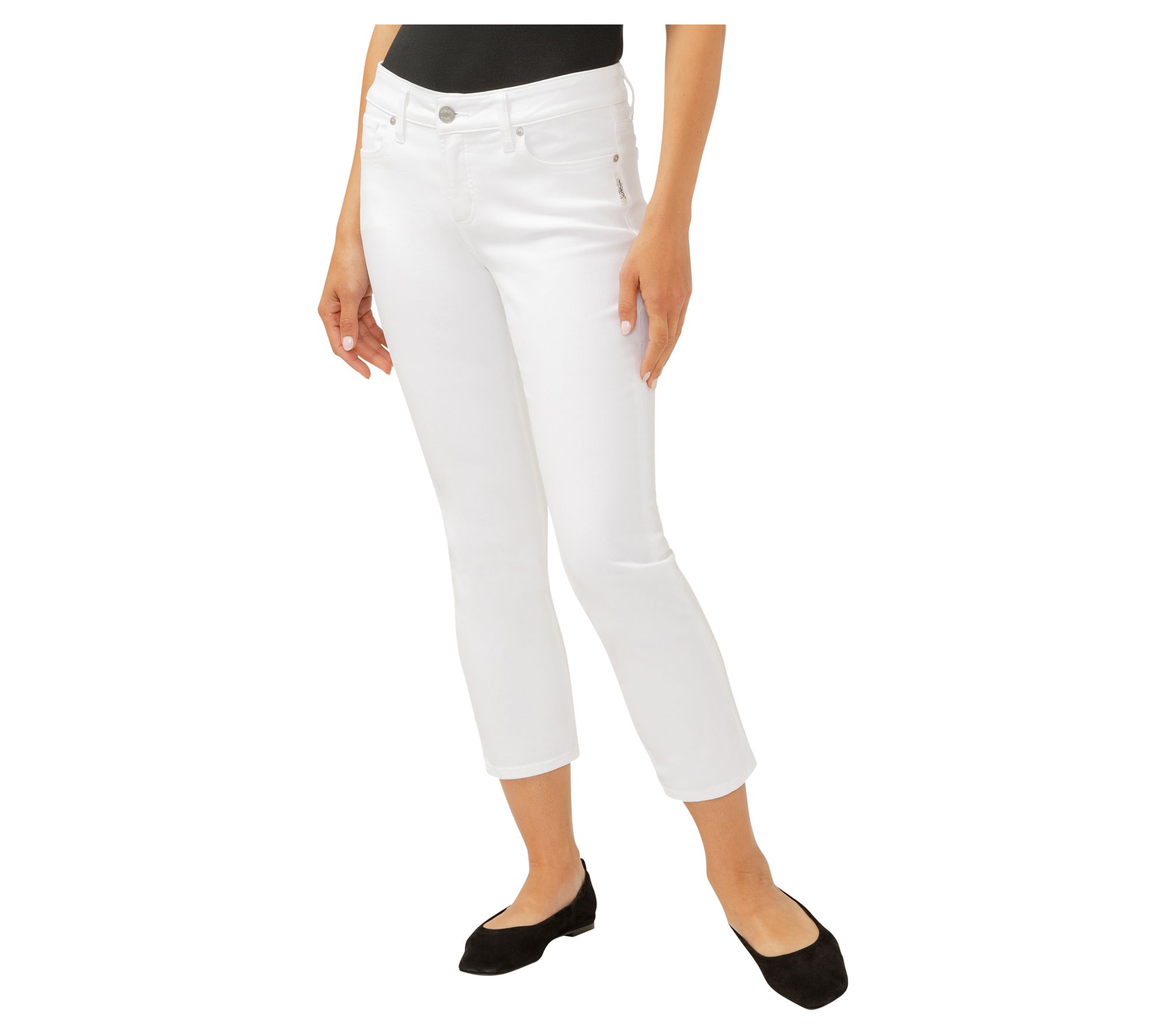 Silver Jeans Co. Women's Elyse Mid Rise Capri _WVS658