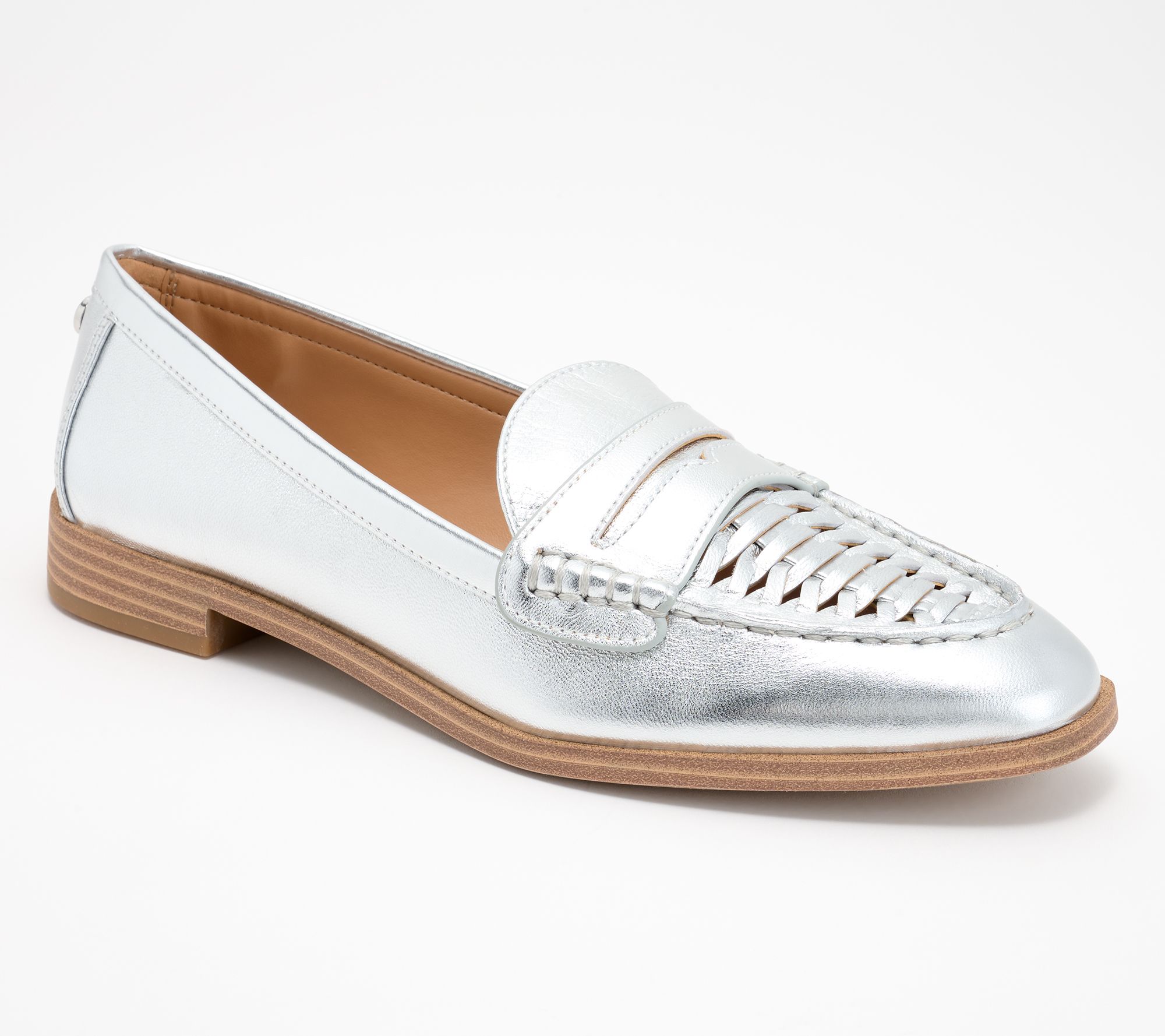 "As Is" Vince Camuto Woven Leather or Suede Penny Loafers- Caylas