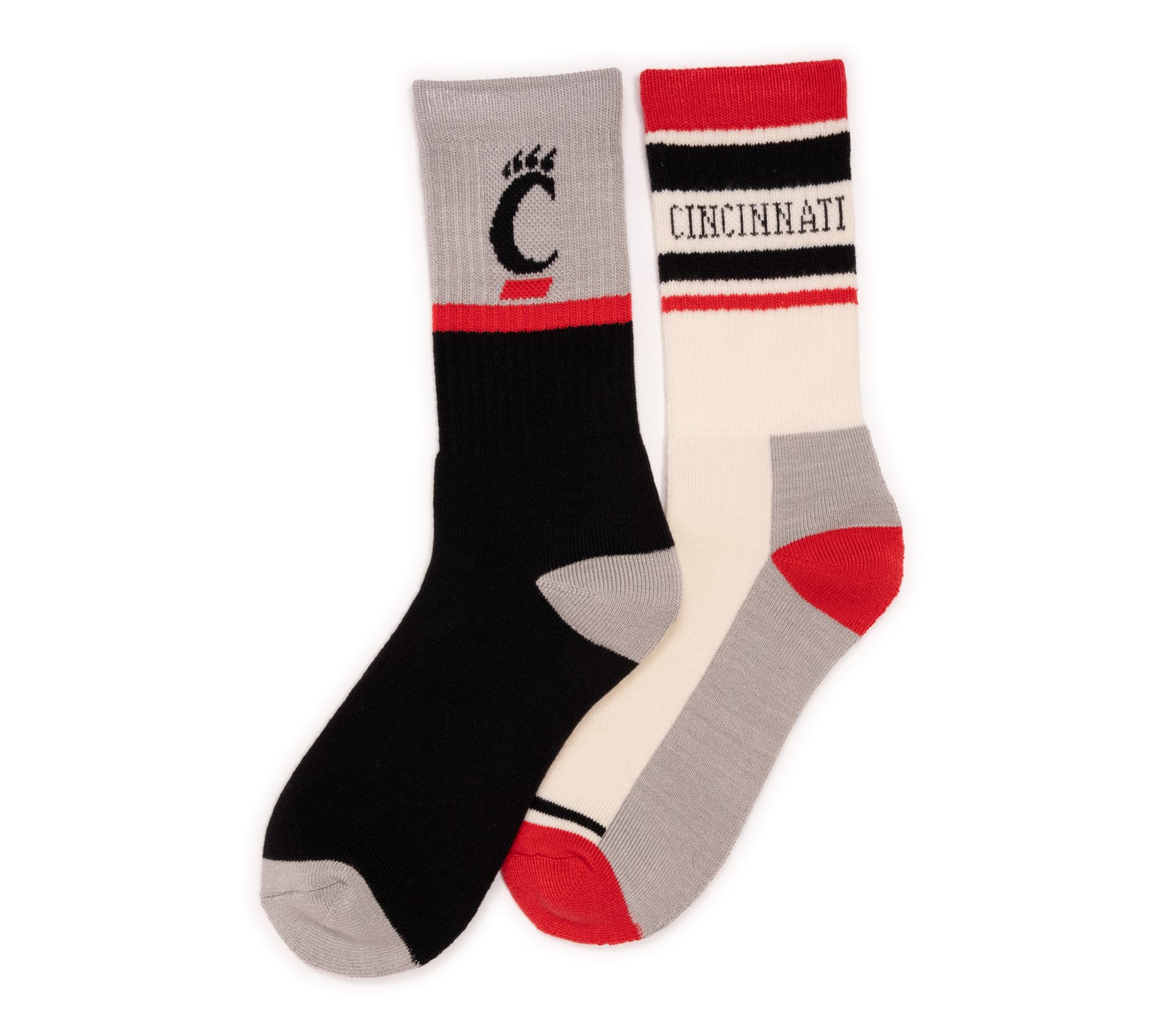 GameDay by Muk Luks Set of 2 Unisex Crew Socks