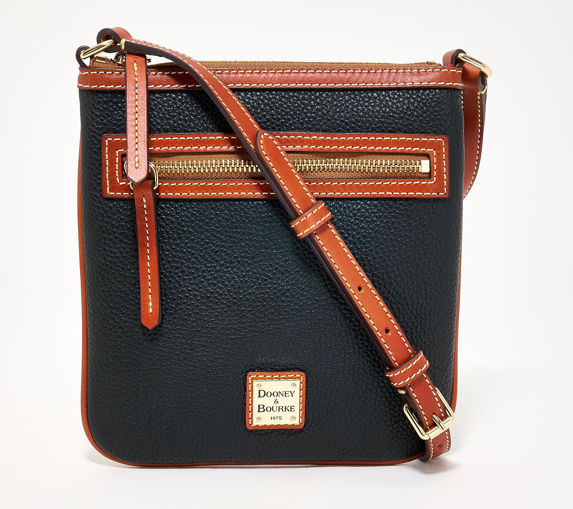 Dooney & Bourke Pebble Leather N/S Letter Carrier Crossbody