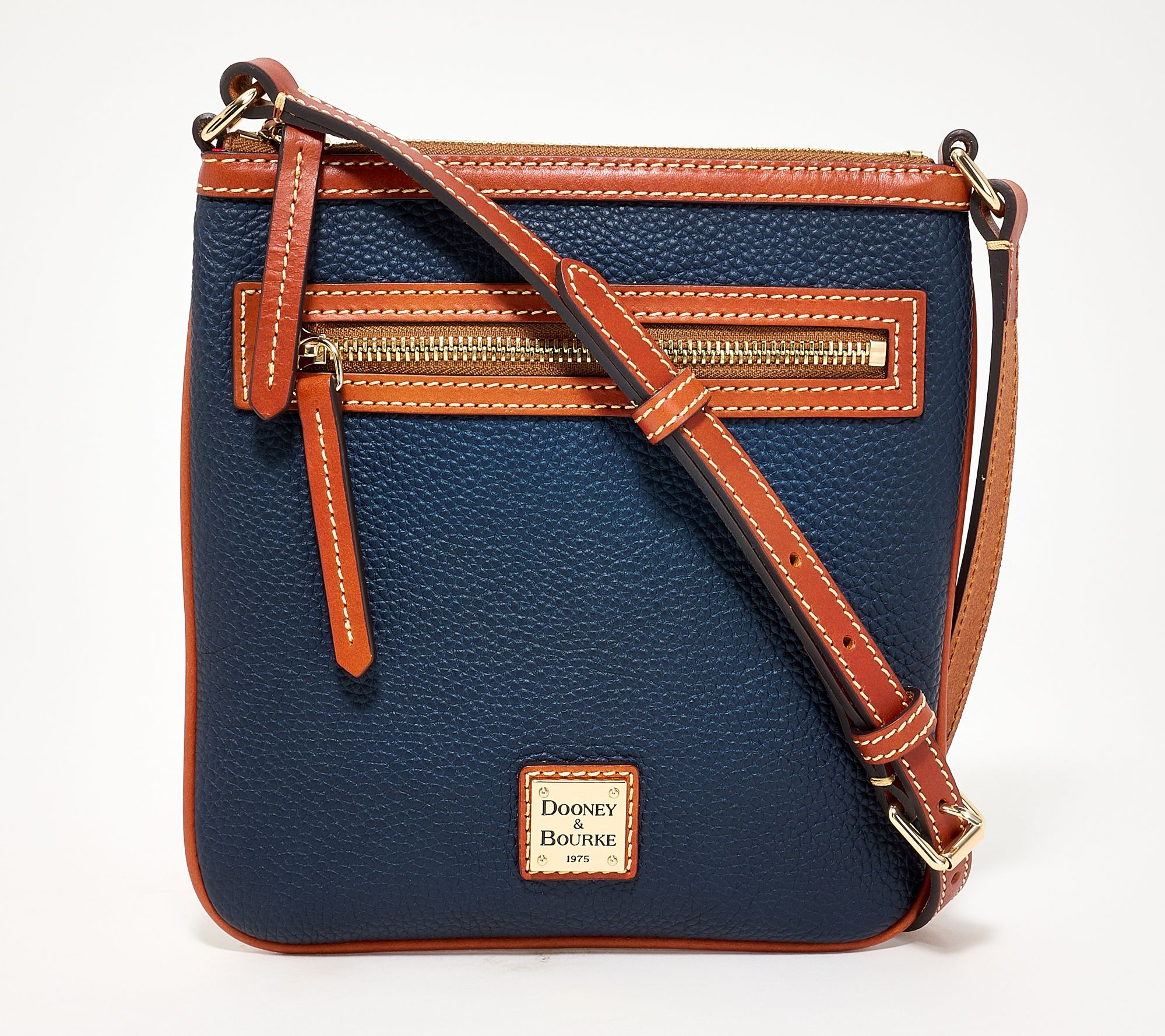Dooney & Bourke Pebble Leather N/S Letter Carrier Crossbody