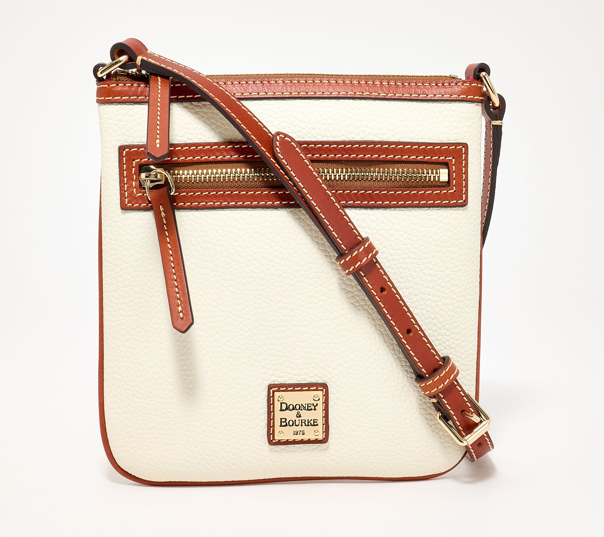 Dooney & Bourke Pebble Leather N/S Letter Carrier Crossbody