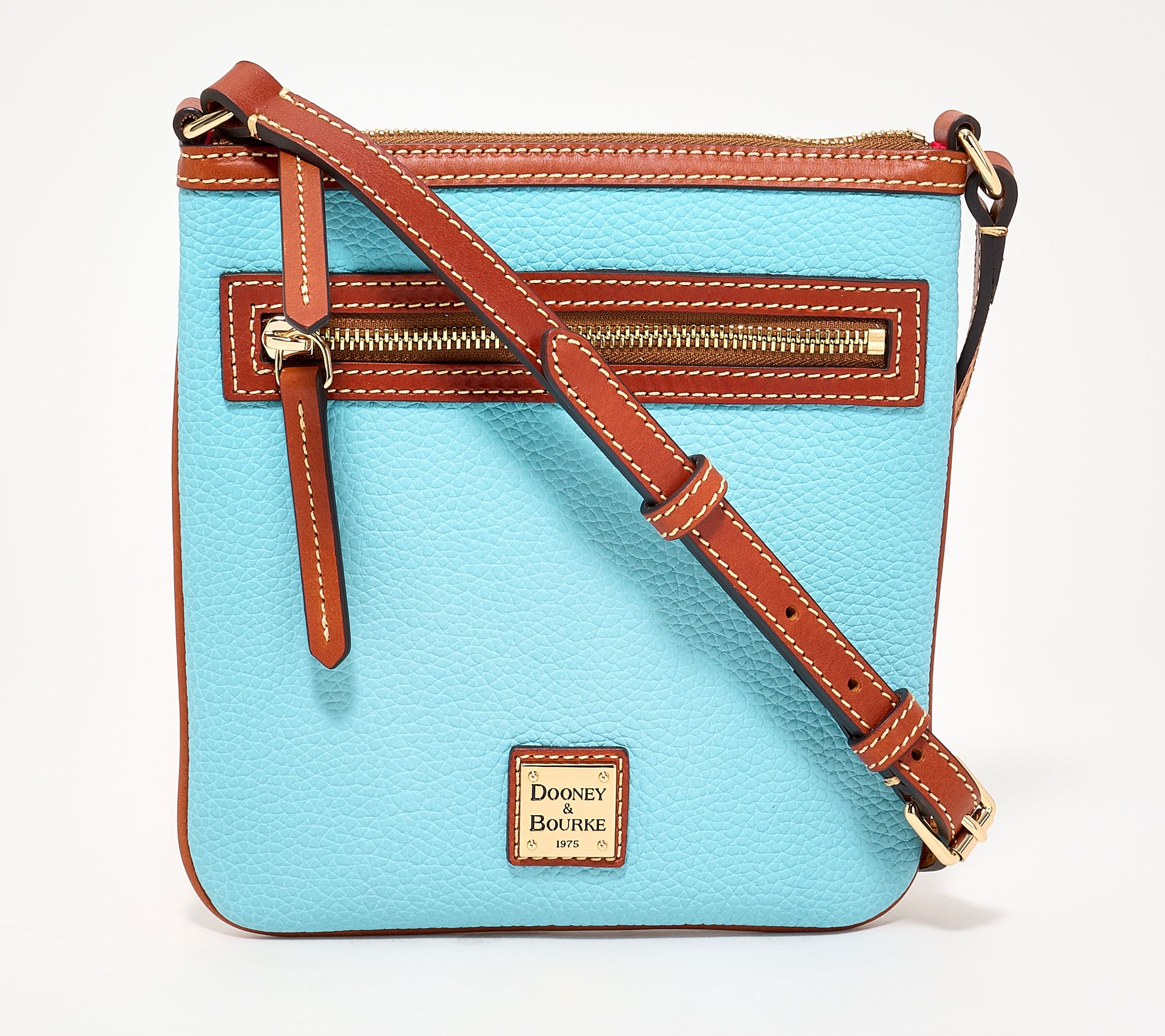 Dooney & Bourke Pebble Leather N/S Letter Carrier Crossbody