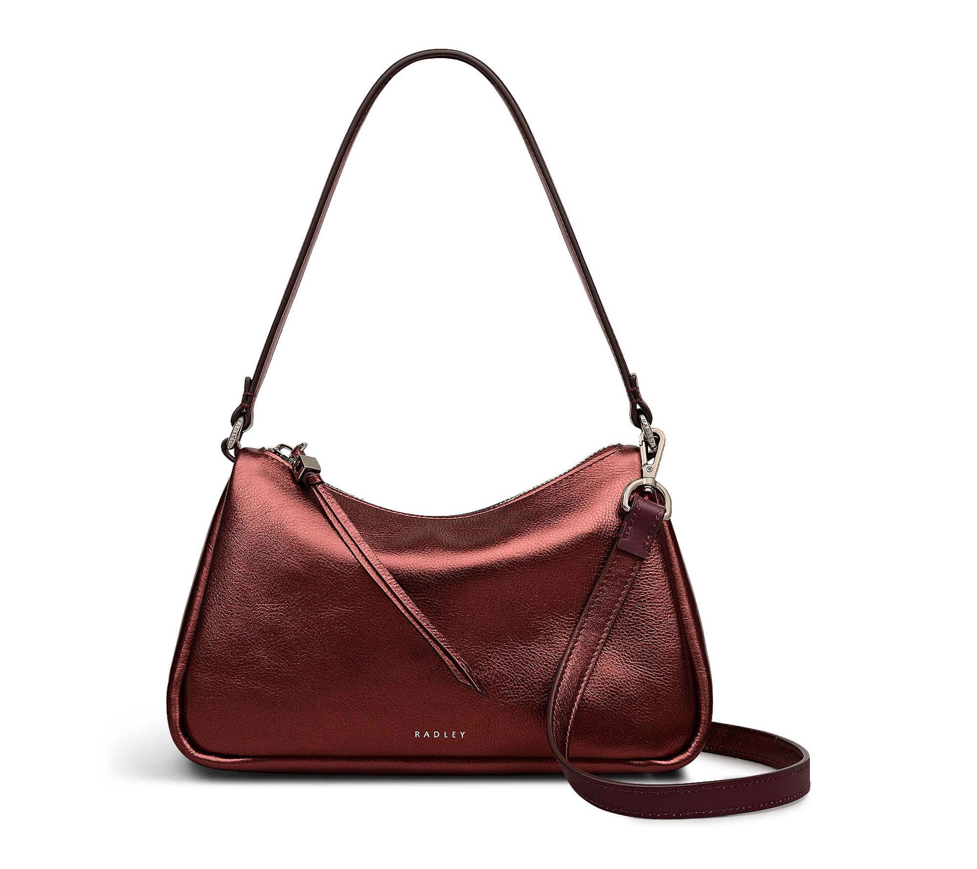 RADLEY Carlton Close - Metallic Small Zip Top Shoulder Bag
