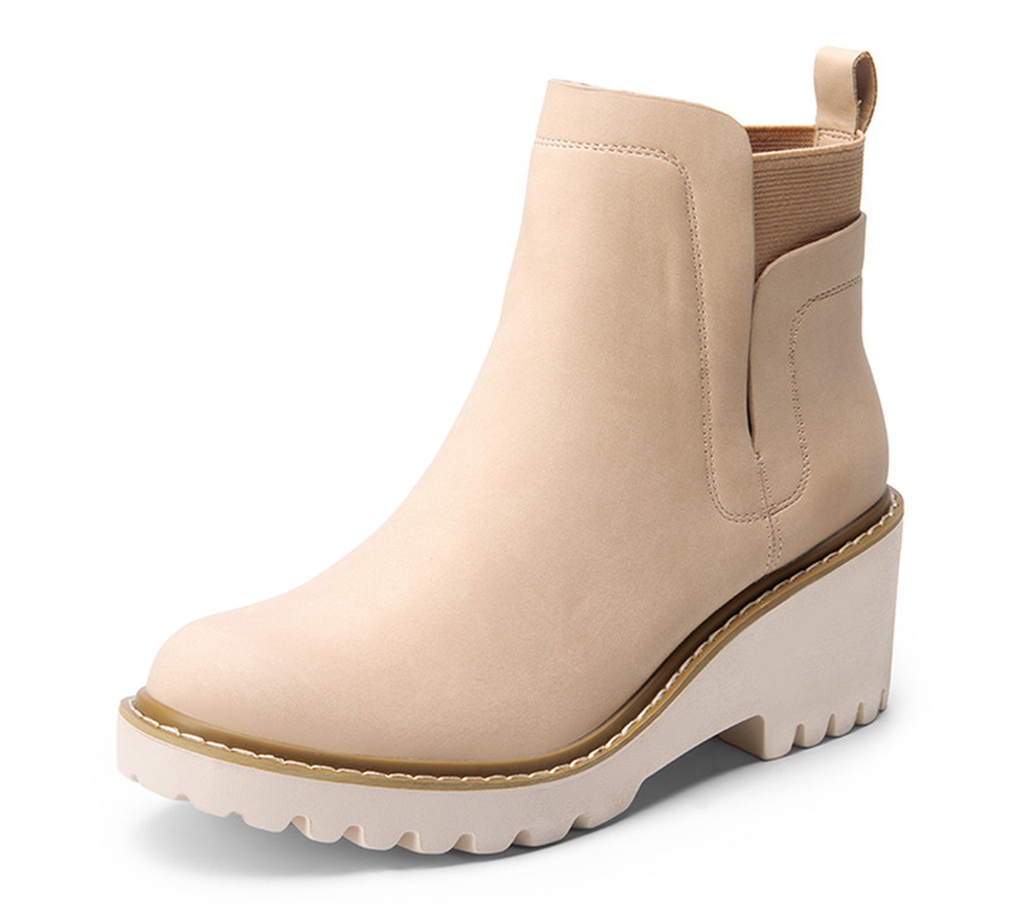  Dream Pairs Lug Outsole Pull-On Chelsea Boots