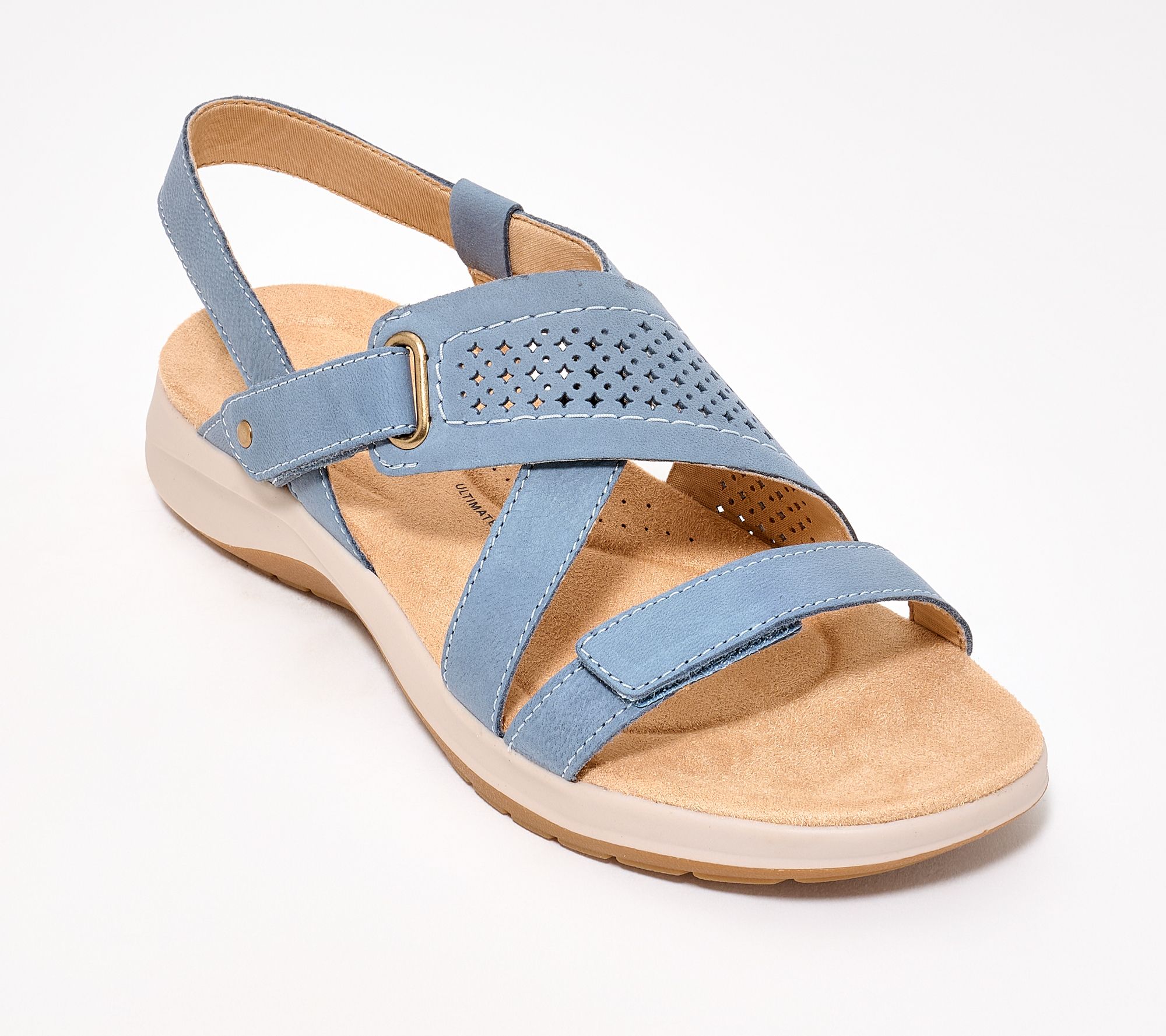 Clarks Collection Adjustable Leather Sandals -Maelynn Brook