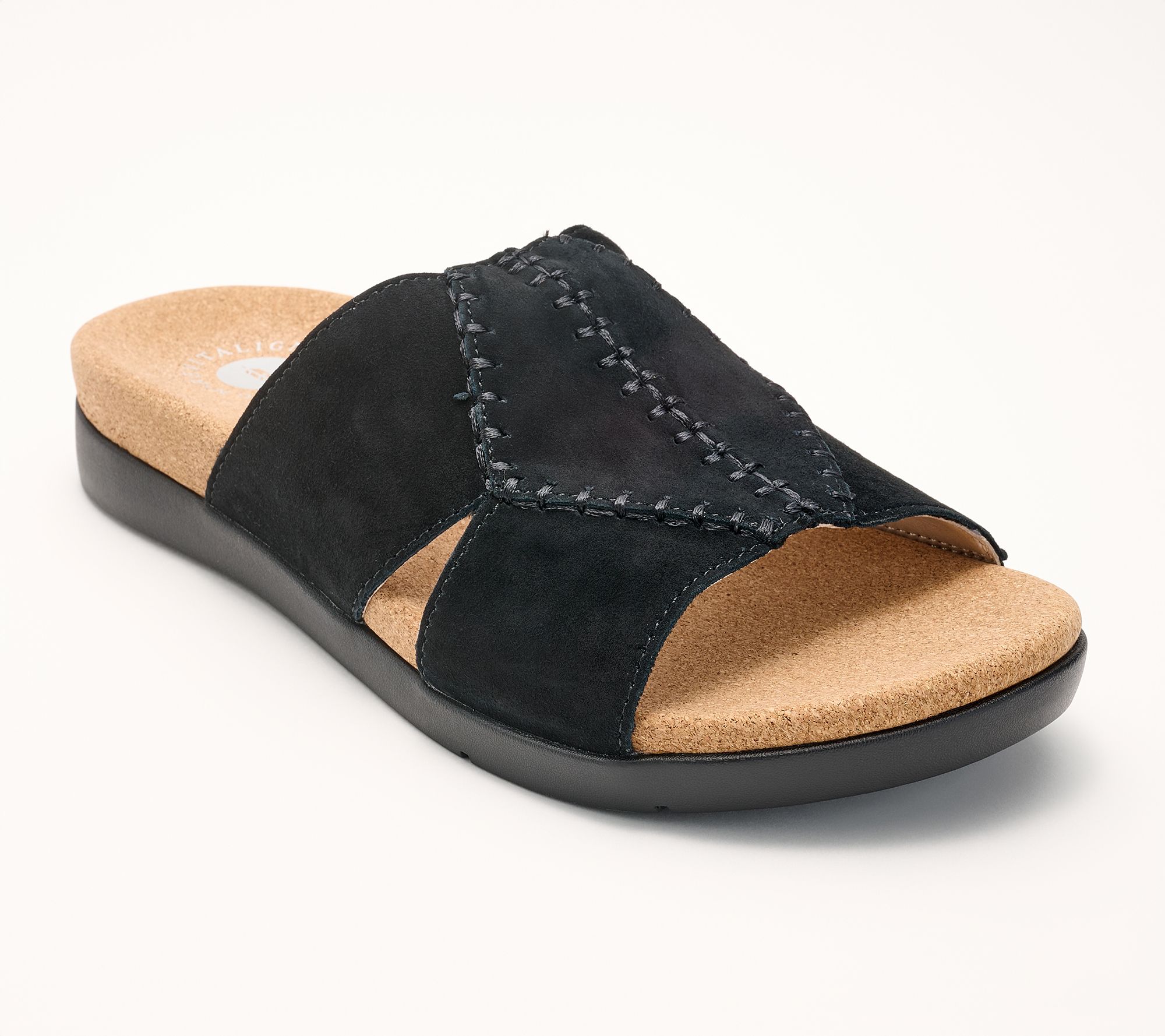 Revitalign Orthotic Stitched Suede Sandals - Dolce Slides