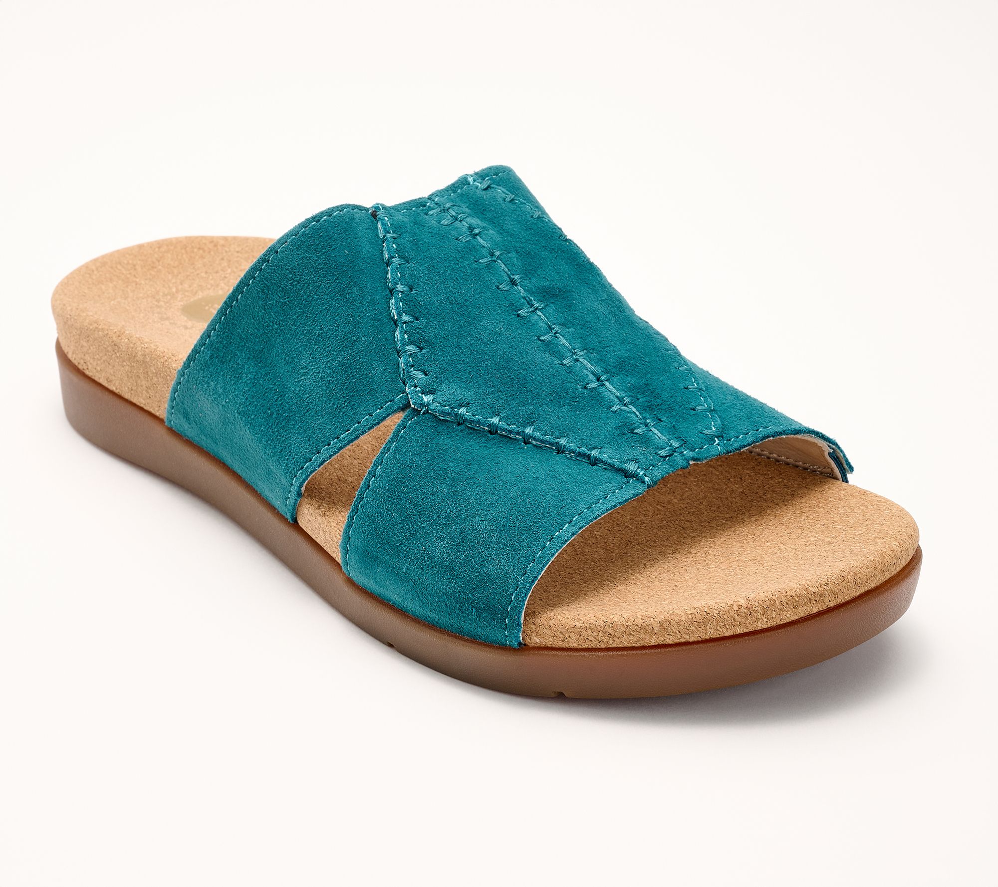 Revitalign Orthotic Stitched Suede Sandals - Dolce Slides