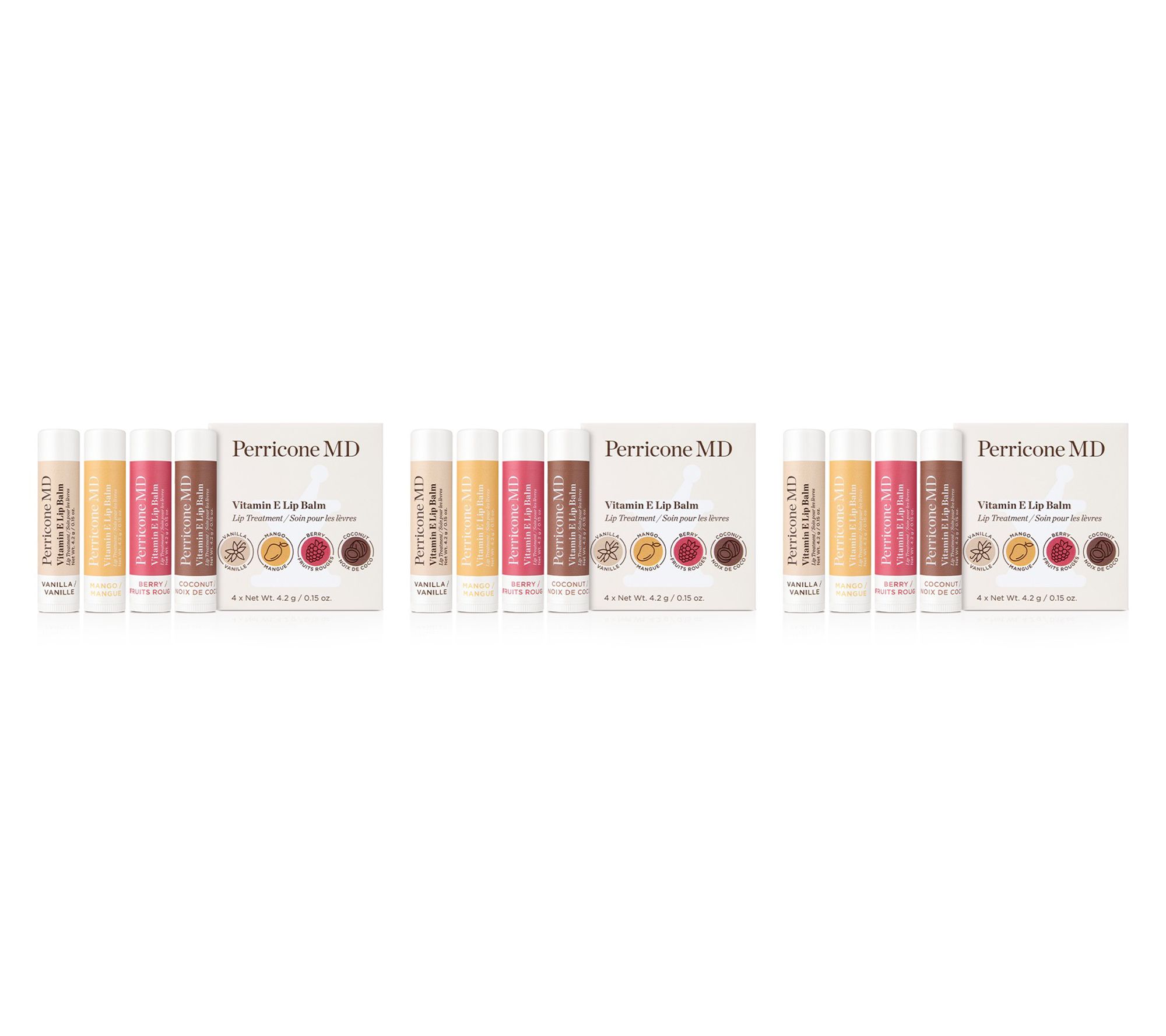 Perricone MD Vitamin E Lip Balm 4-pc Set Trio