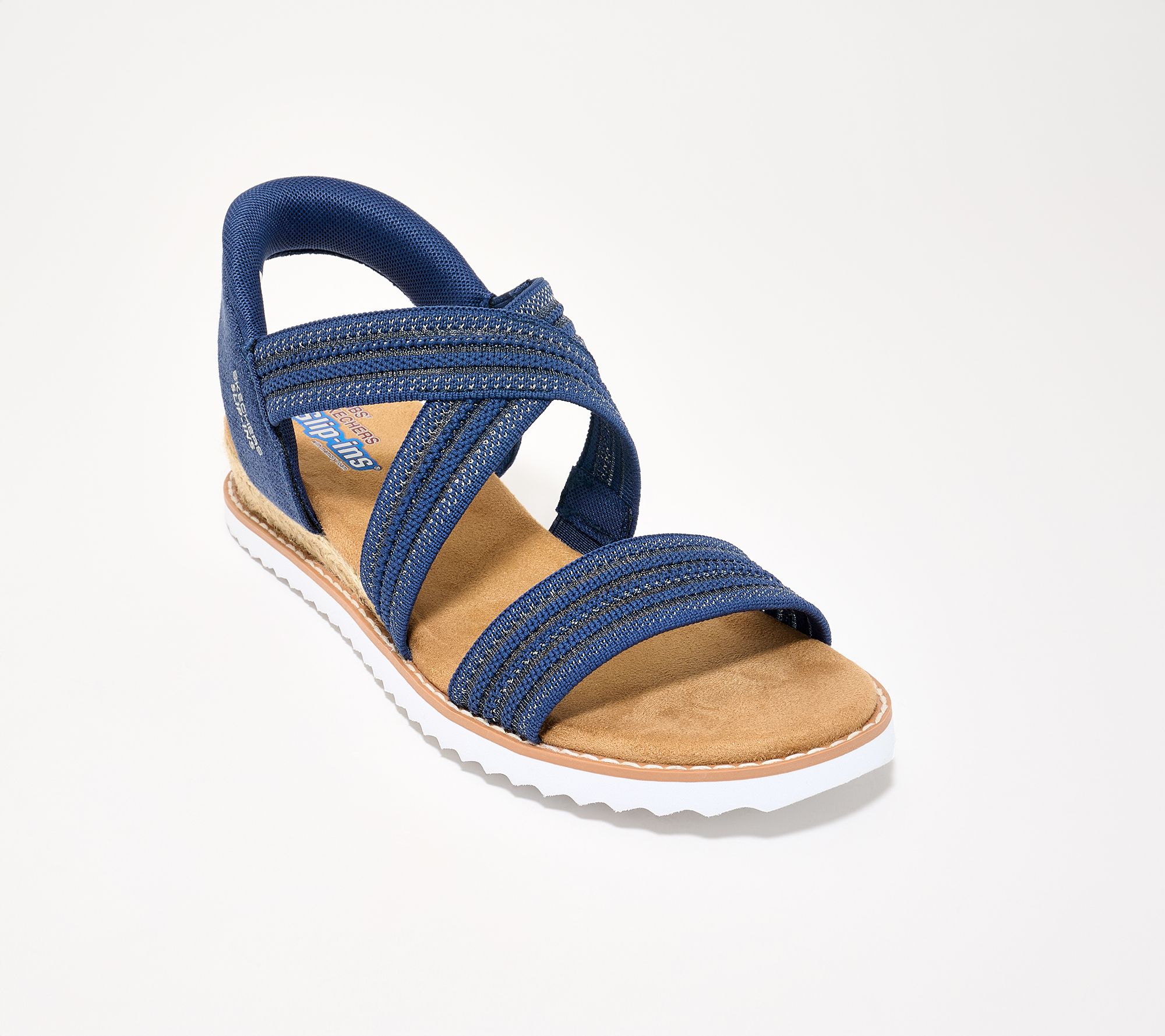 "As Is" Skechers Slip- ins BOBS Desert Kiss Crossband Sandals