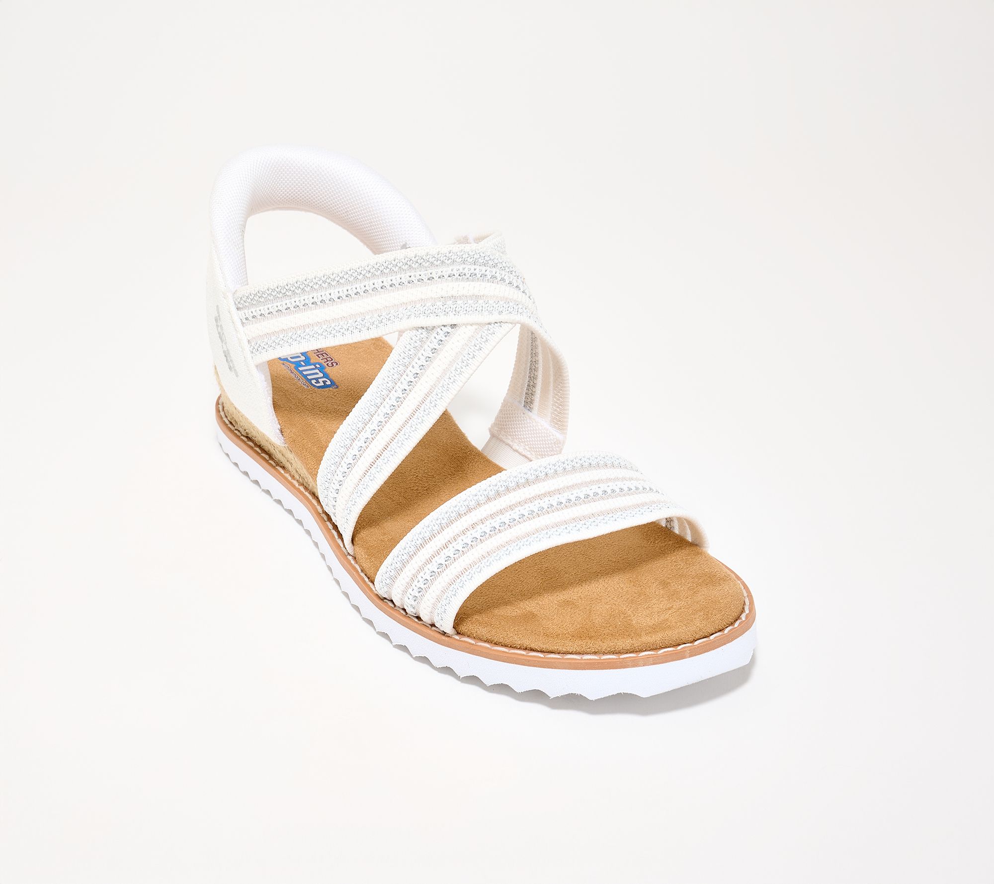 "As Is" Skechers Slip- ins BOBS Desert Kiss Crossband Sandals