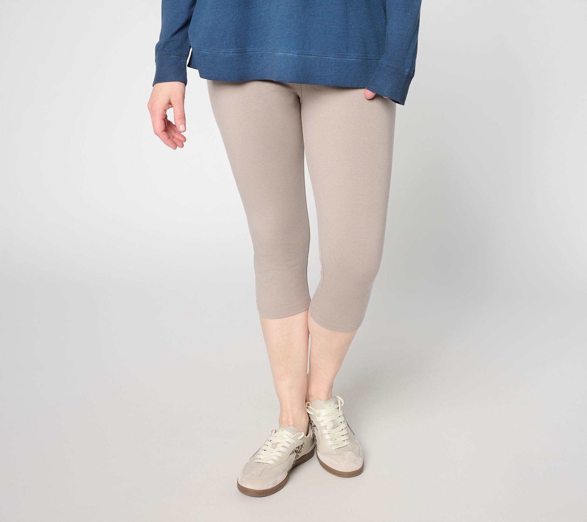 "As Is" LOGO Layers by Lori Goldstein Petite Skimmer Legging