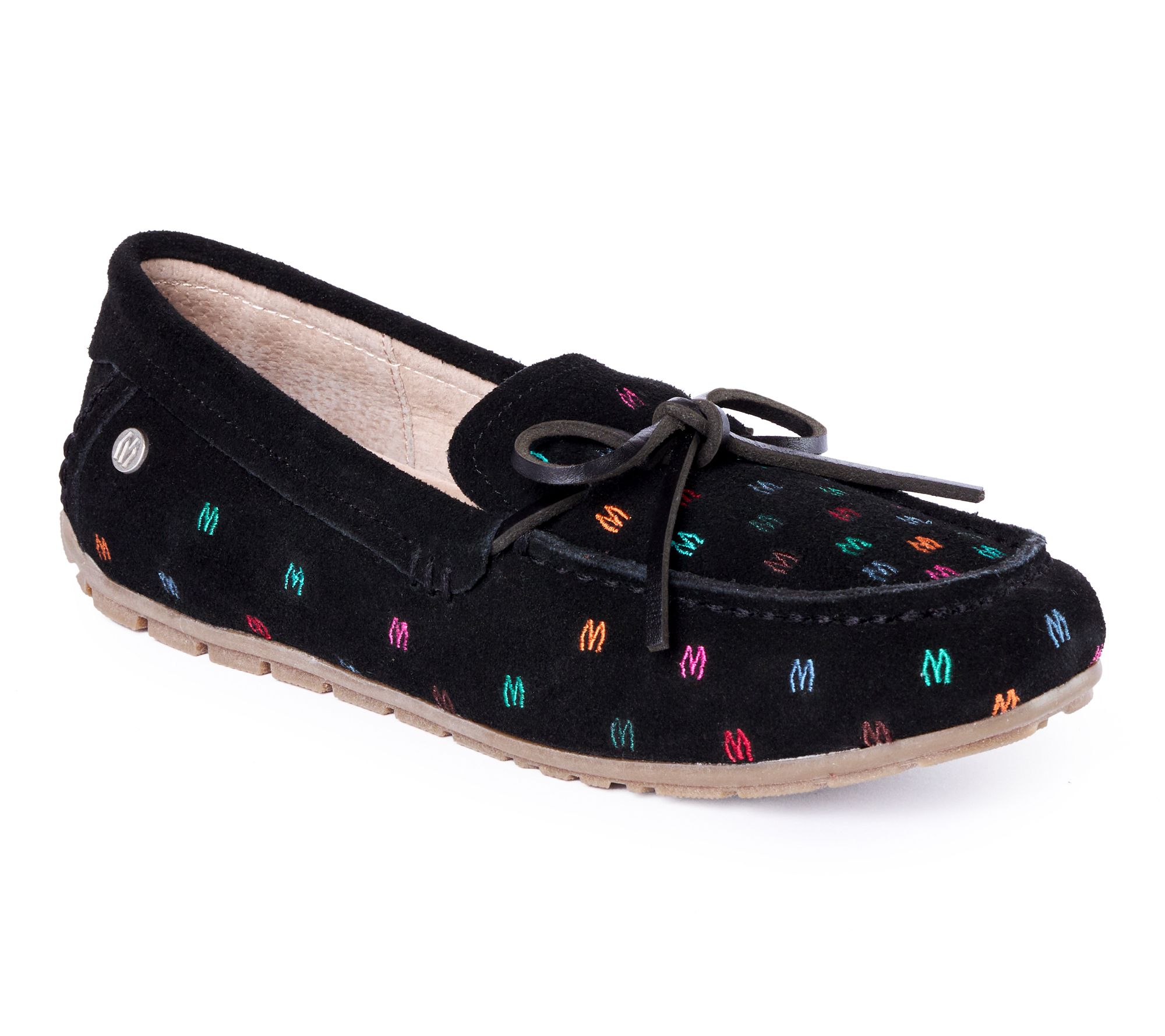 Minnetonka Women's Suede Embroidered Loafer Moc