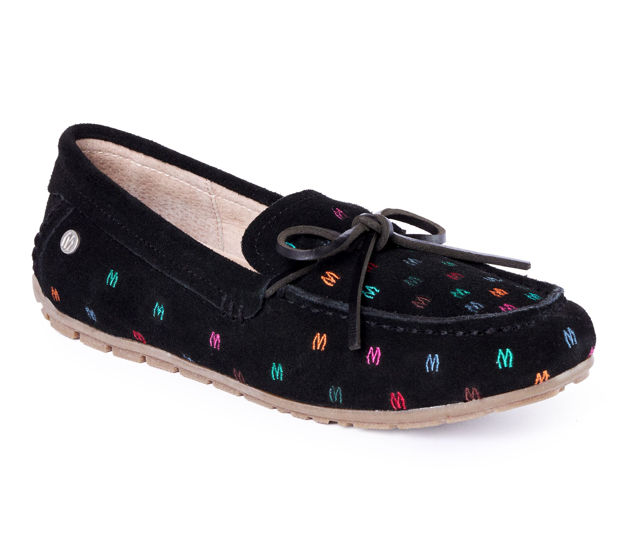 Minnetonka Women's Suede Embroidered Loafer Moc