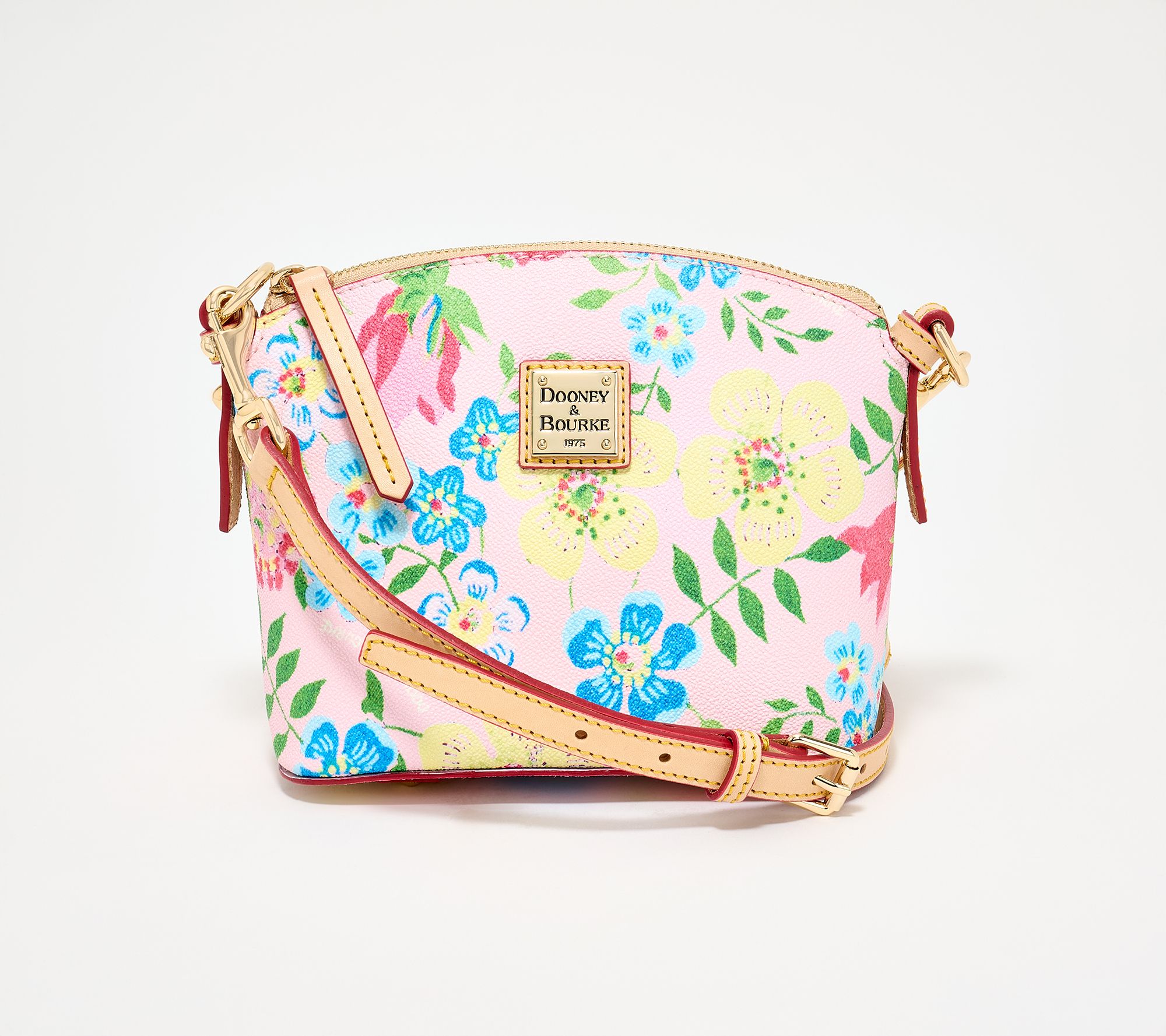 "As Is" Dooney & Bourke Garden Floral Mini Domed Crossbody